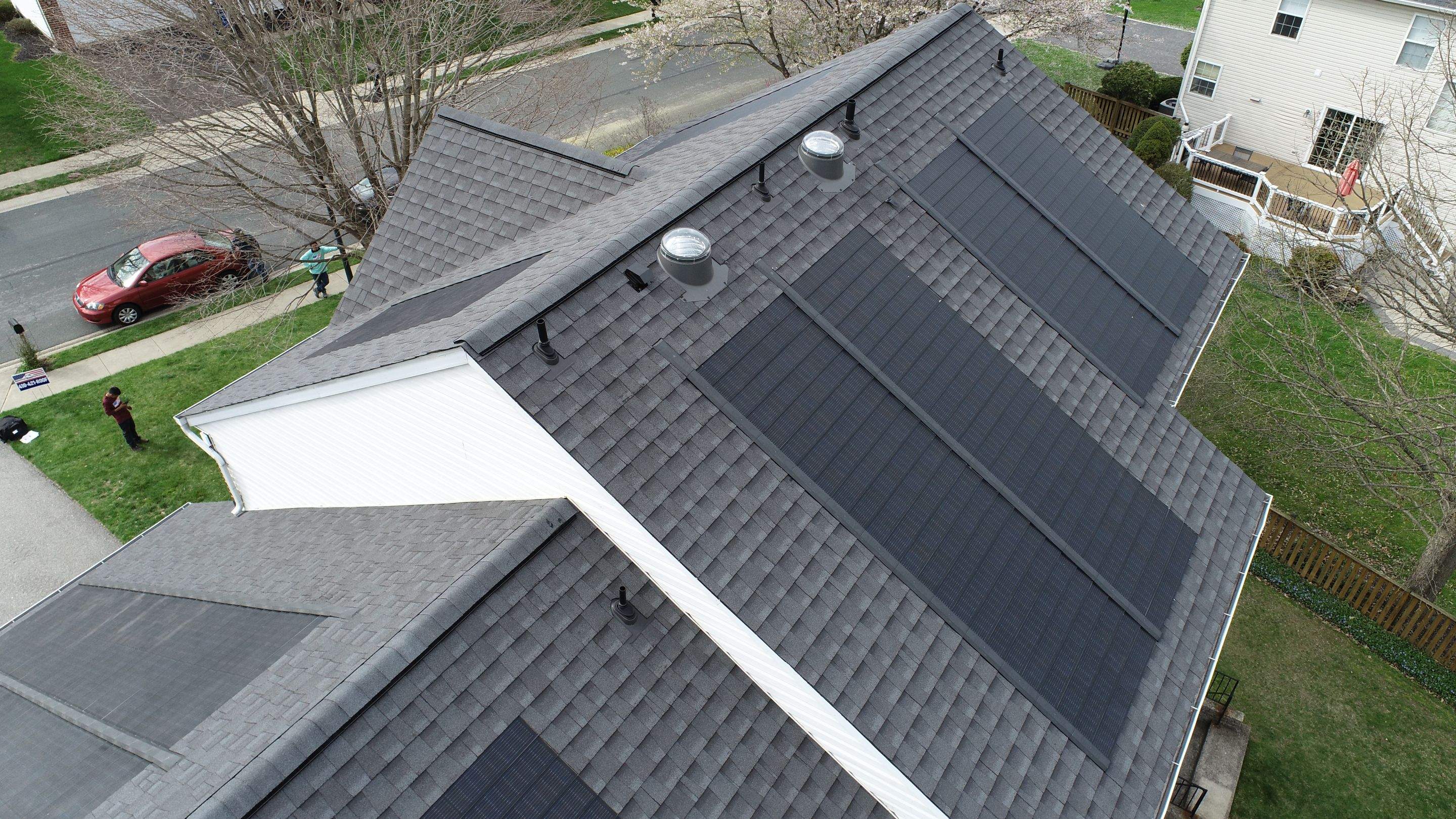 Solar Roof Replacement using GAF Timberline Solar Shingles by American Home Contractors