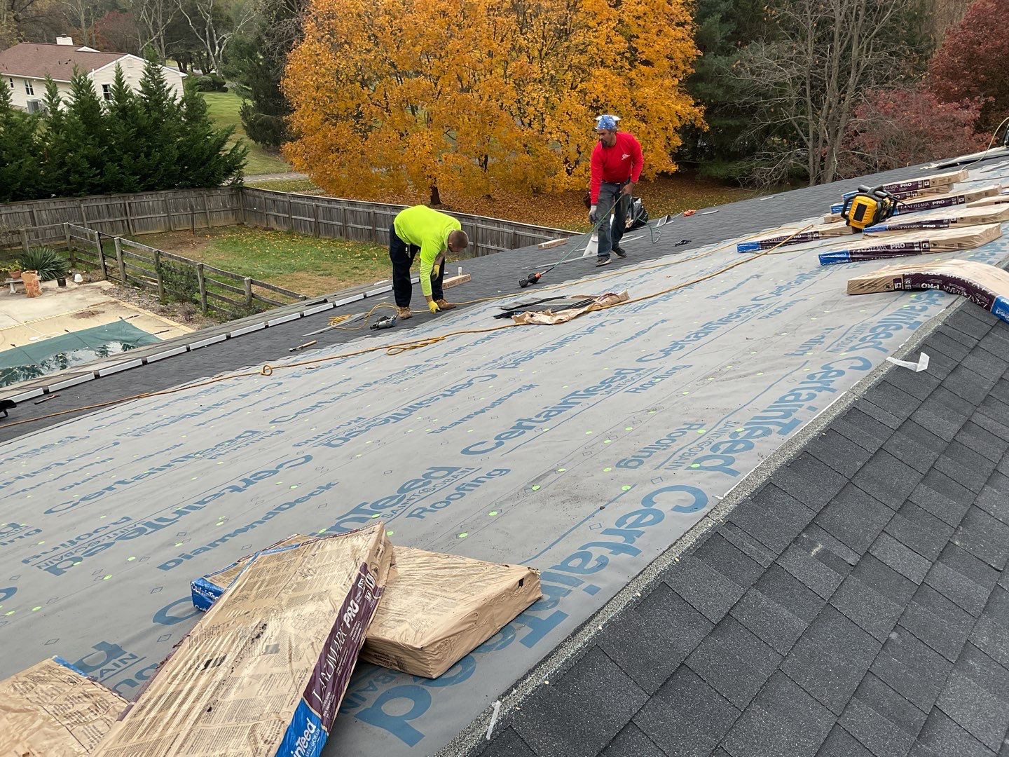 Residential Roofing Installation using CertainTeed Shingles by Alpha Design Services