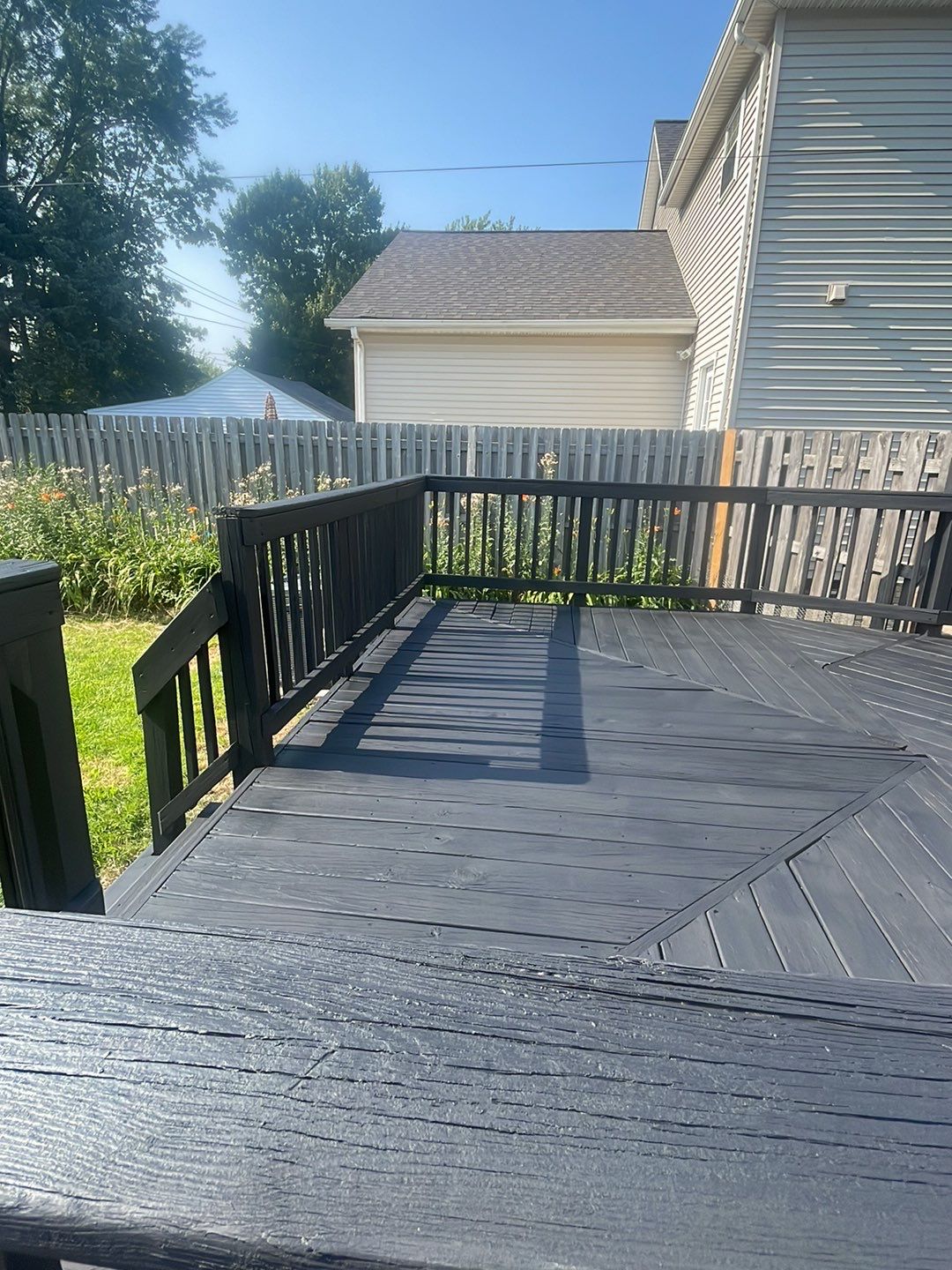 Deck Staining using SuperDeck Exterior Solid Color Stain by Callaway Contracting LLC