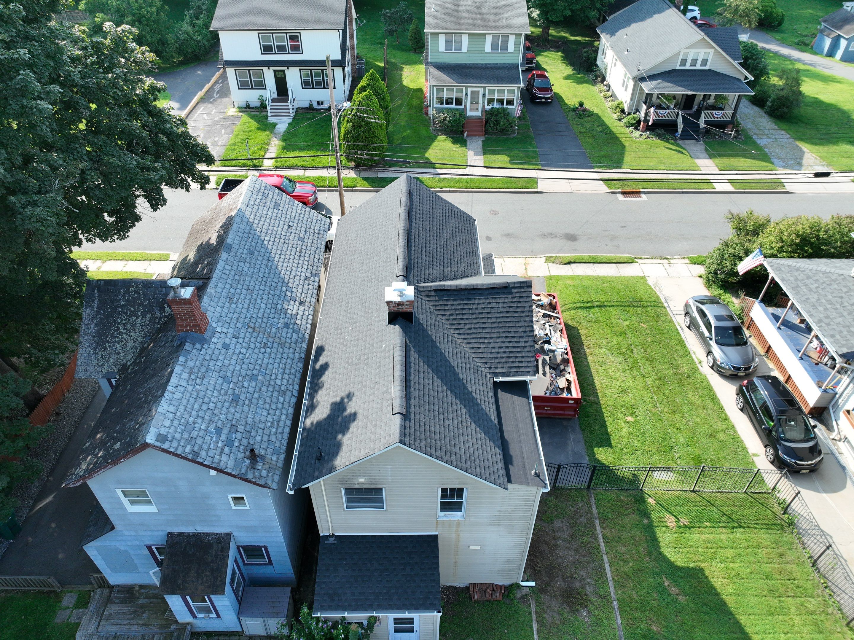 Newton Roof Replacement Featuring GAF Timberline Shingles and New Windows by REVIXPRO 