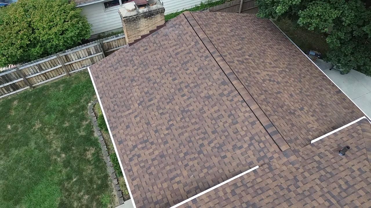 Atlas Pinnacle, Color, Burnt Hickory, Drip Edge, Color, Royal Brown by Eagle Eye Roofing