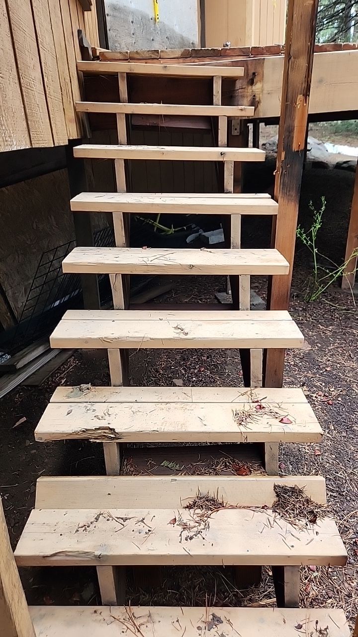 Railing Replacement/Stair Rebuild by The Tahoe Tradesman