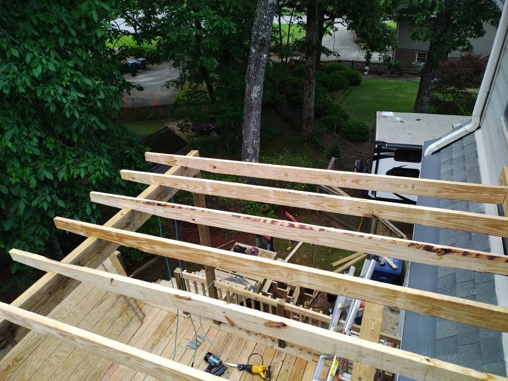 South Trace - Deck Installation  by Pillar and Pine