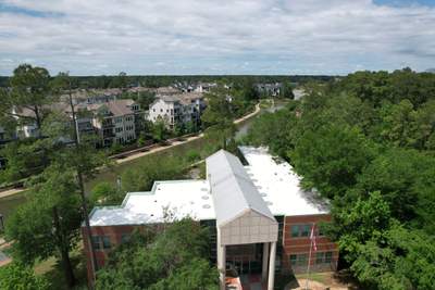 Commercial Roofing Restoration using GAF Unisil Silicone 
