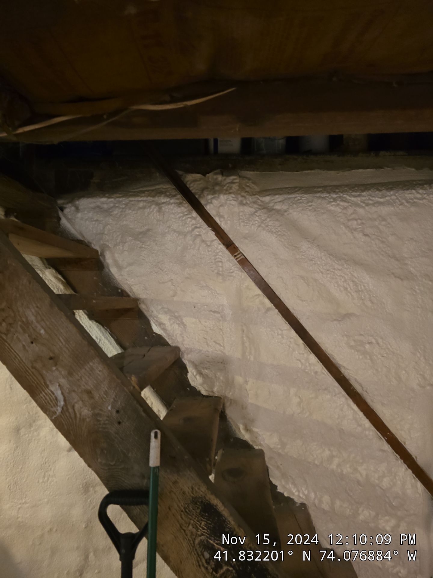 Basement Exterior Walls using Closed Cell Spray Foam by NYS Foam & Energy