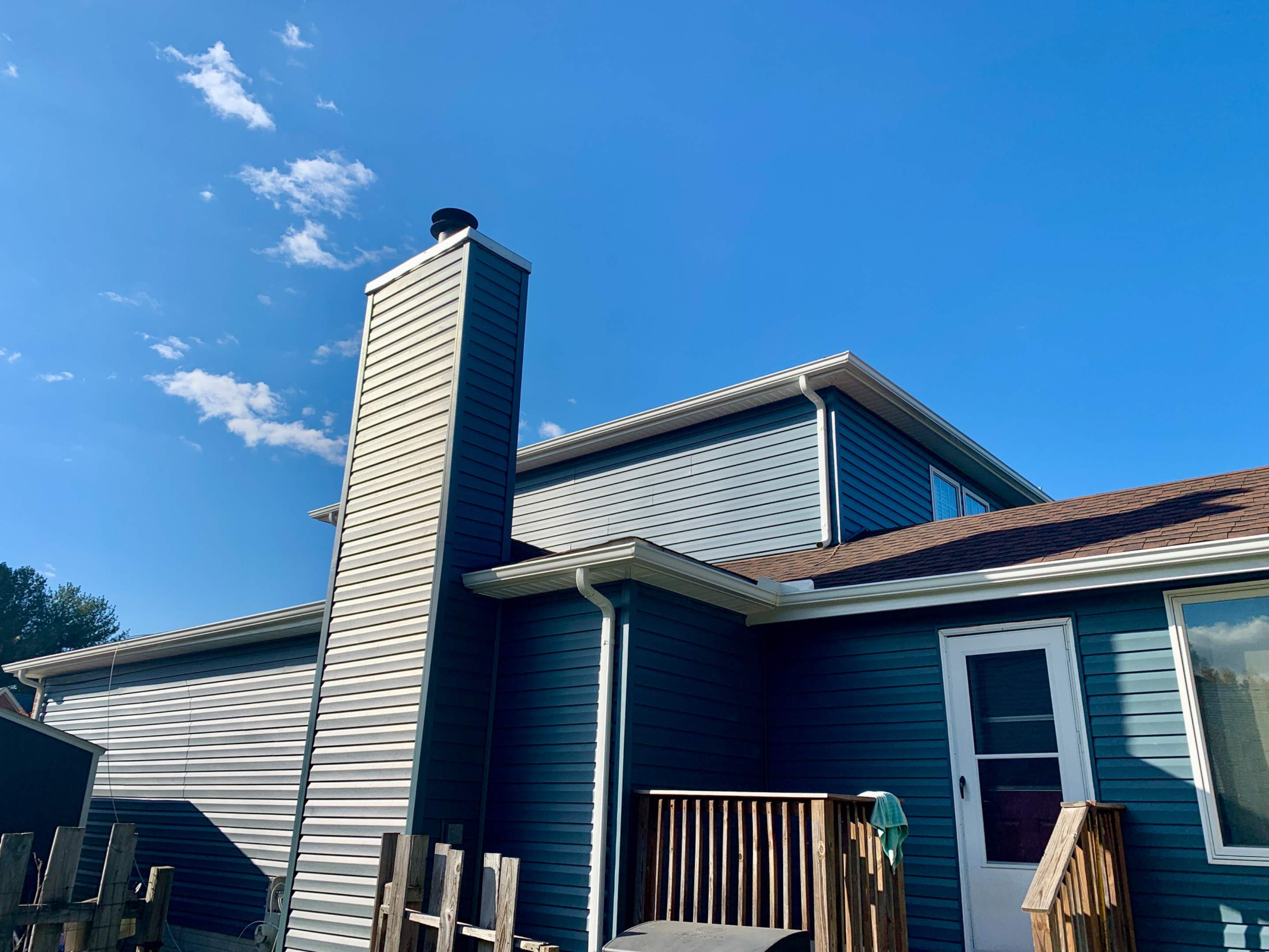 Gutter Installation using 5" Seamless Gutters by Matter Construction, LLC