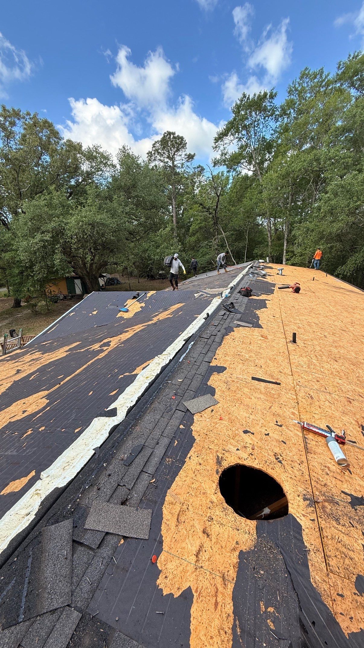 Manufactured Home Roof Replacement and Decking Repair in Kiln by Frontline Roofing