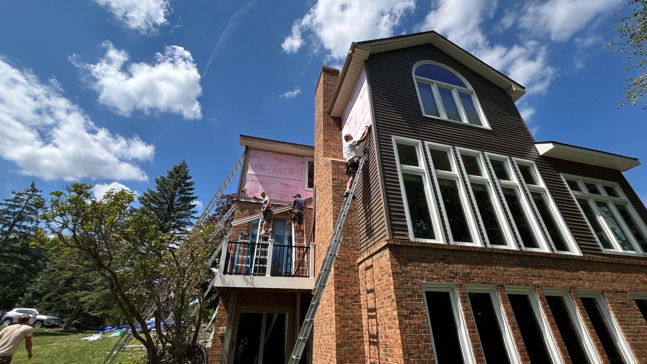 Siding Replacement using Alside Odyssey D4" Flagship Brown by 180 Contractors