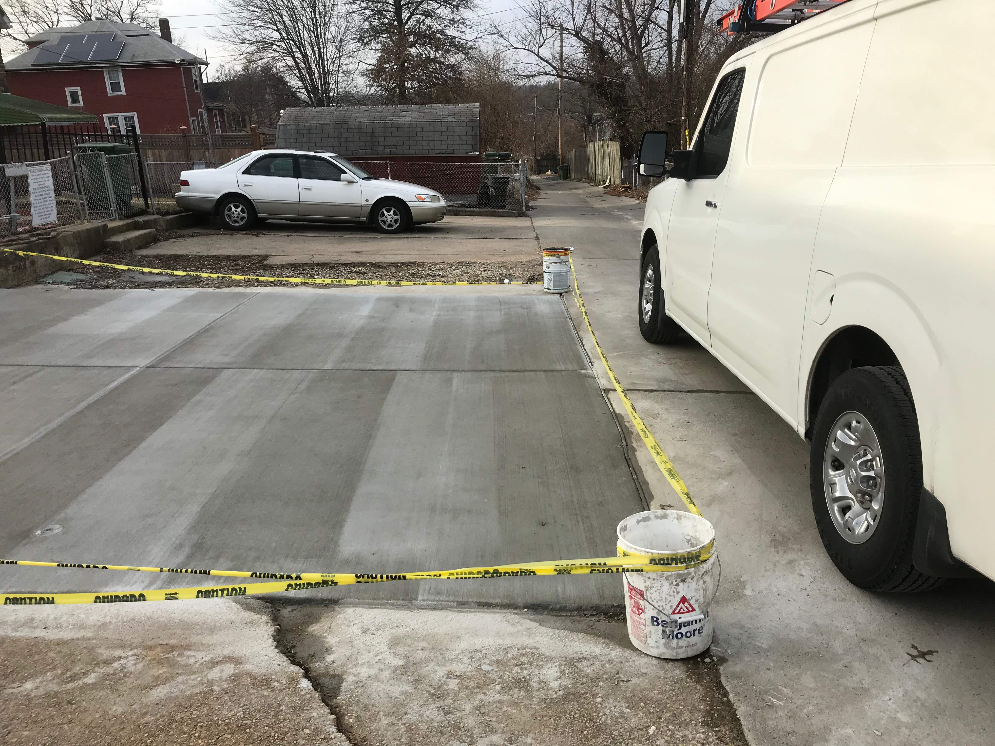 Driveway Repair  New Concrete Pad by Alpha Design Services