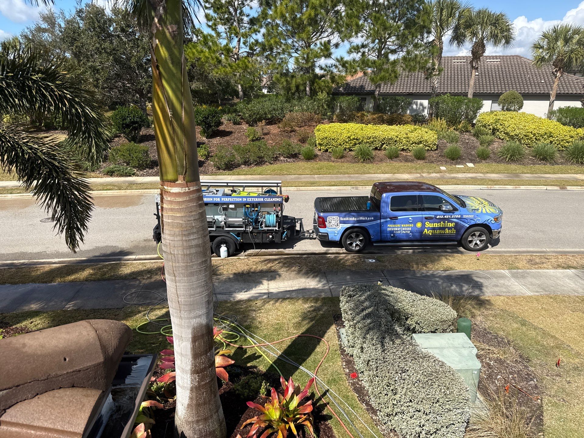 Barrel Tile Roof Cleaning – Lakewood Ranch, FL by Sunshine AquaWash