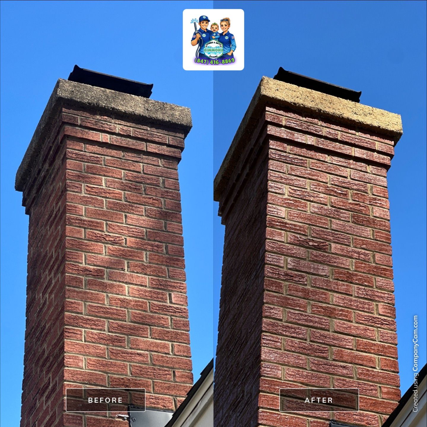 Project in Glenview by Simmons Power & Soft Washing