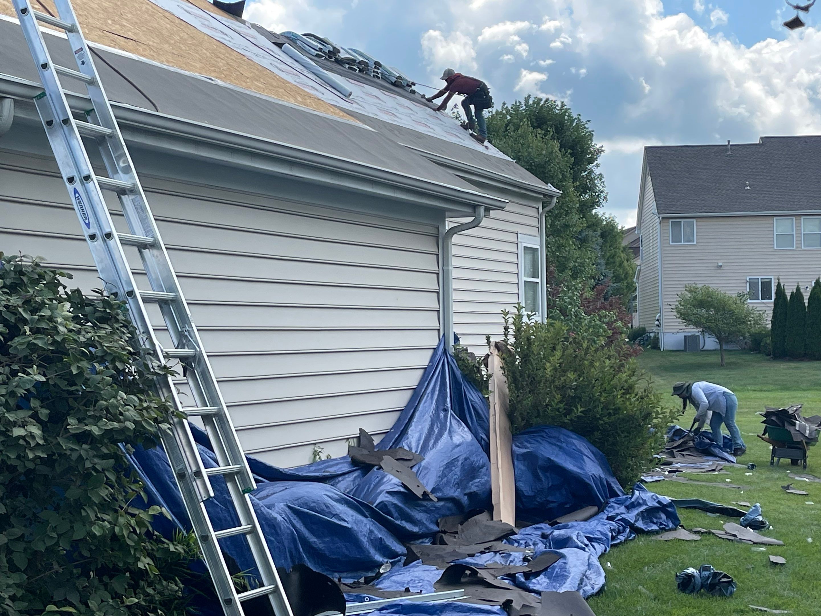 Residential Roofing Installation using IKO dimensional shingles by SOS Home Ohio 