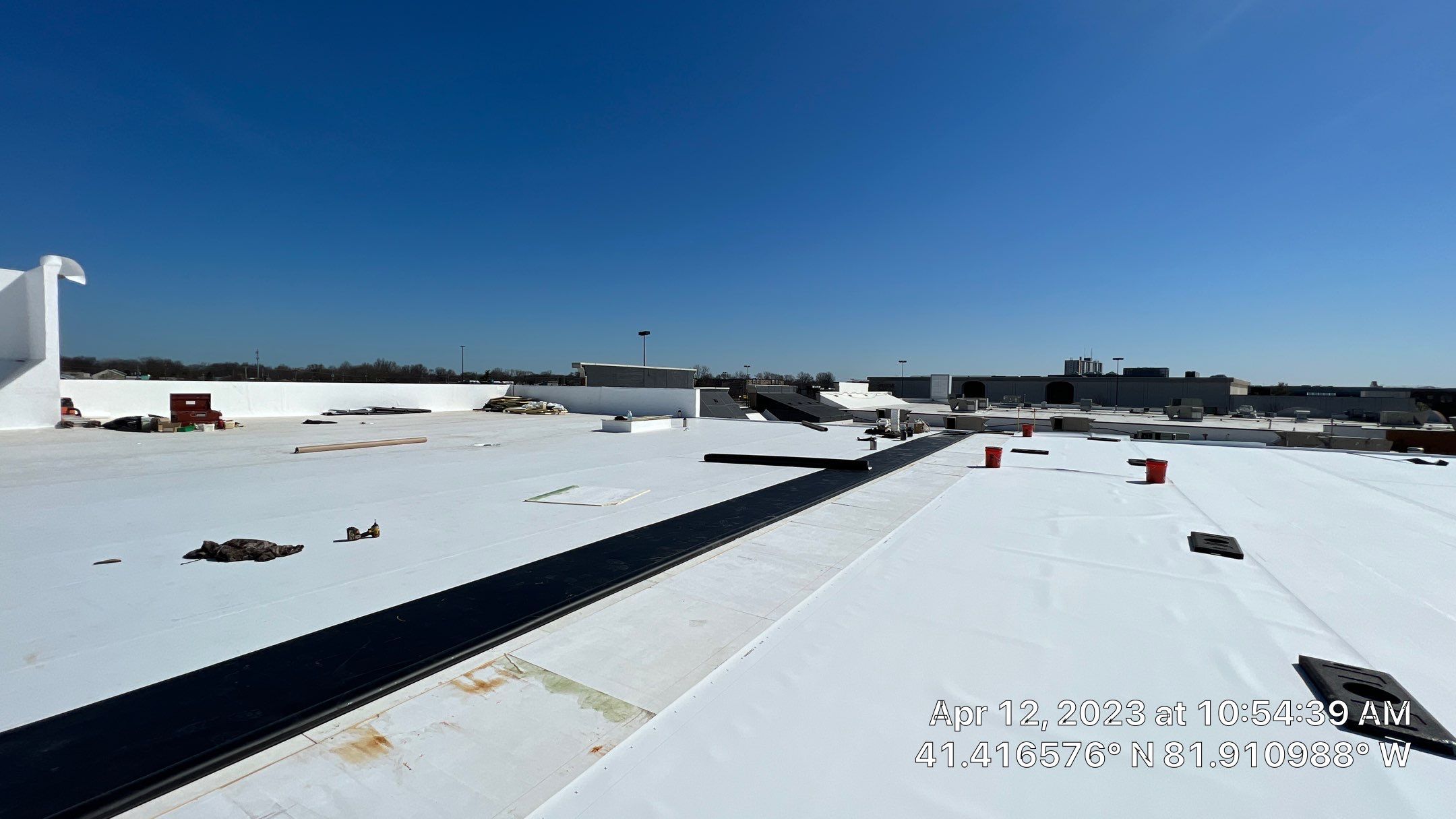 North Olmsted Ohio TPO Roof Install by Gold Star Roofing LLC 