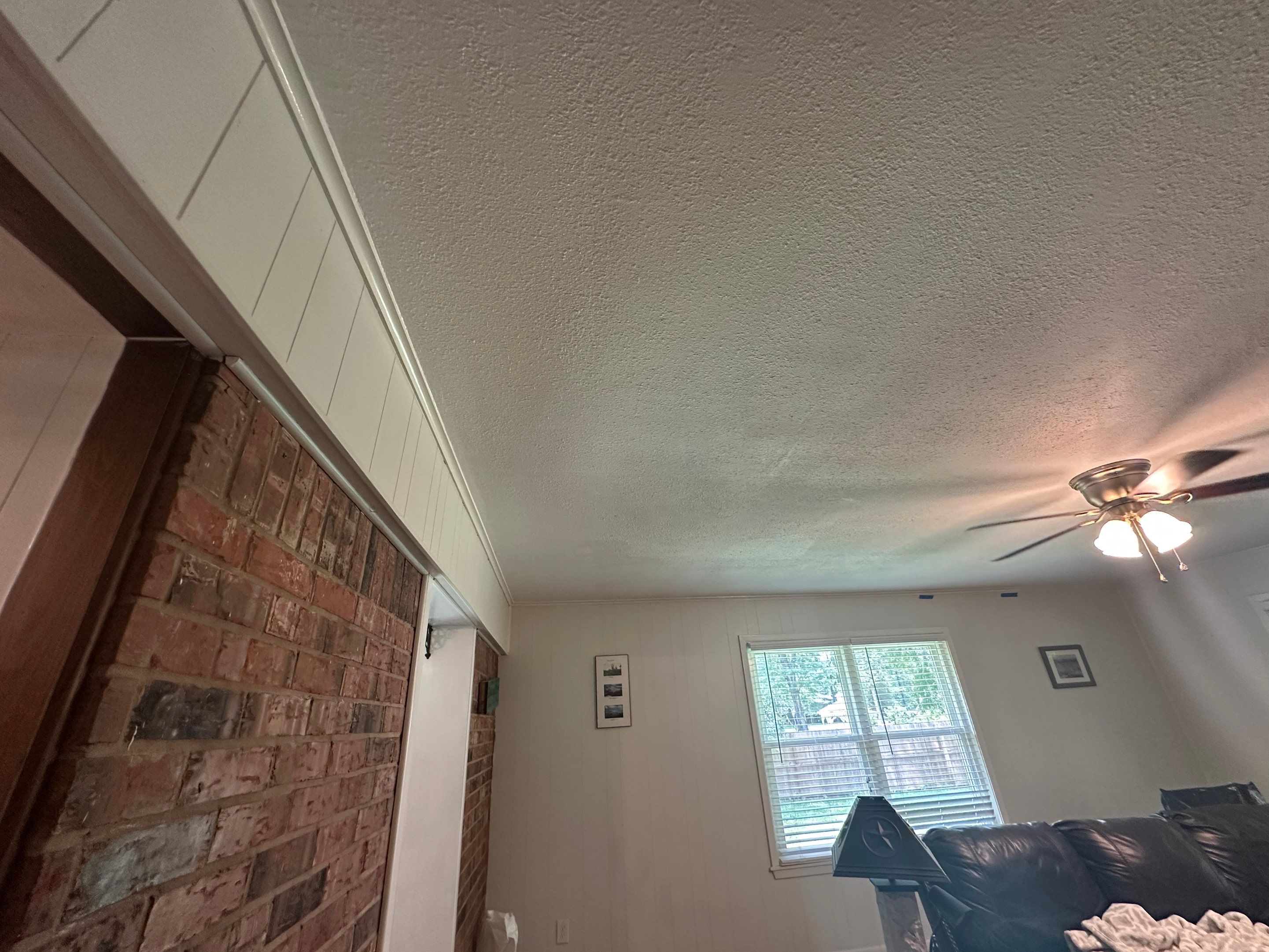 Interior Painting in Gilmer, TX | From Stains & Spots to Fresh White Room by Quality Coats Painting