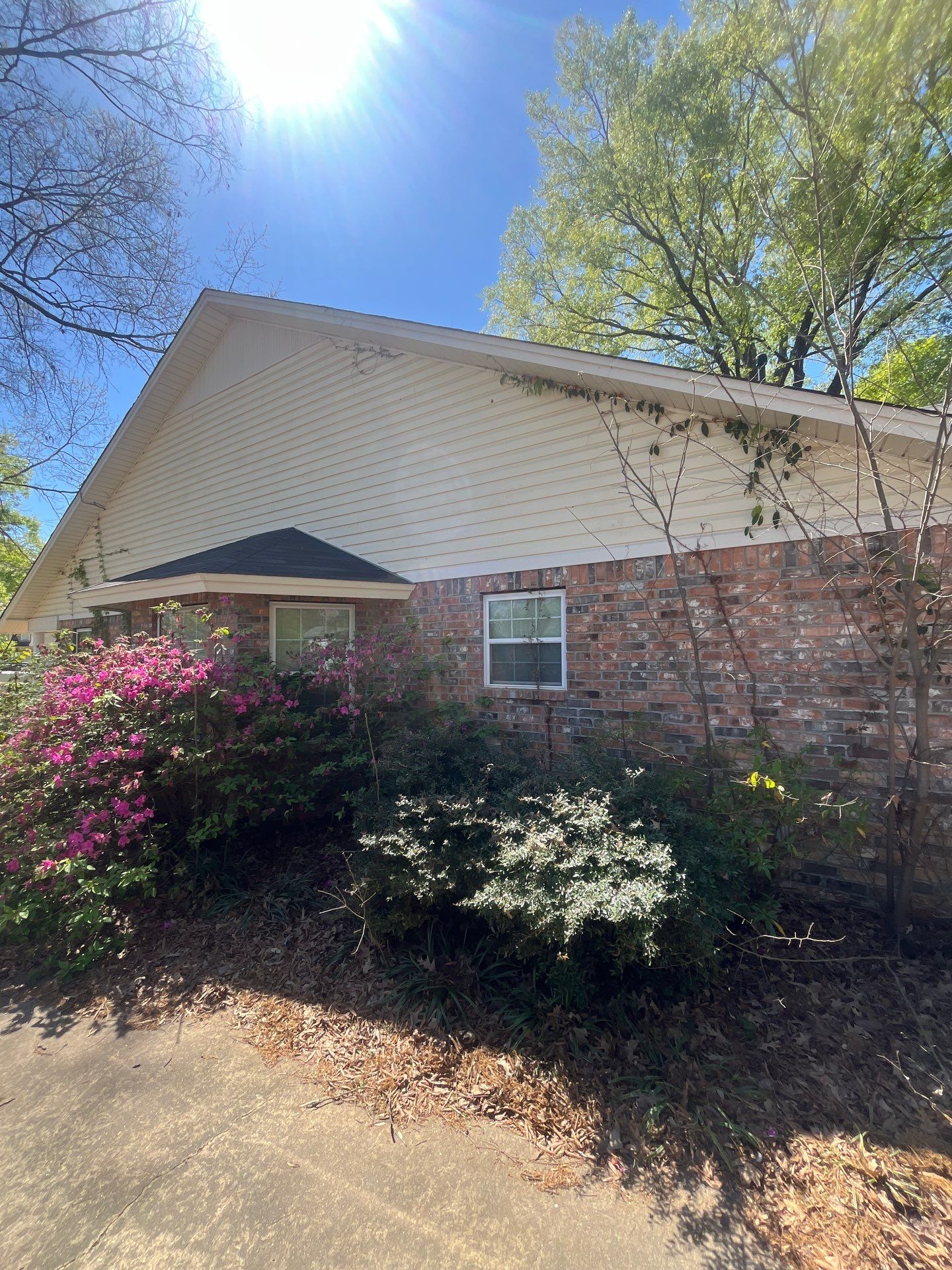Residential Brick and Siding Exterior Renovation in Sterlington by College Bros Outdoor services