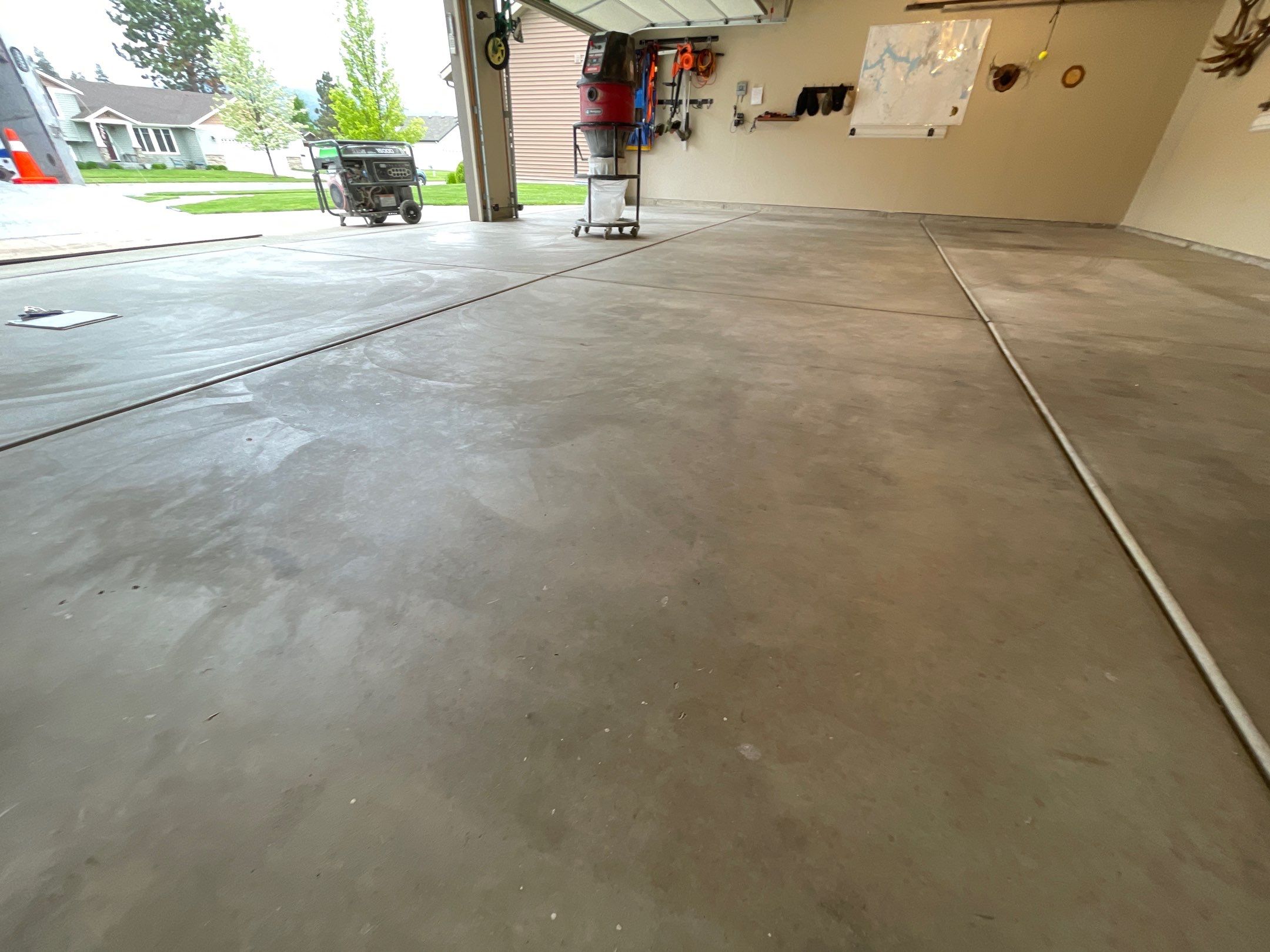 Garage Transformation using Pebble Beach and Front Porch using Greystone by Croc Coatings, LLC