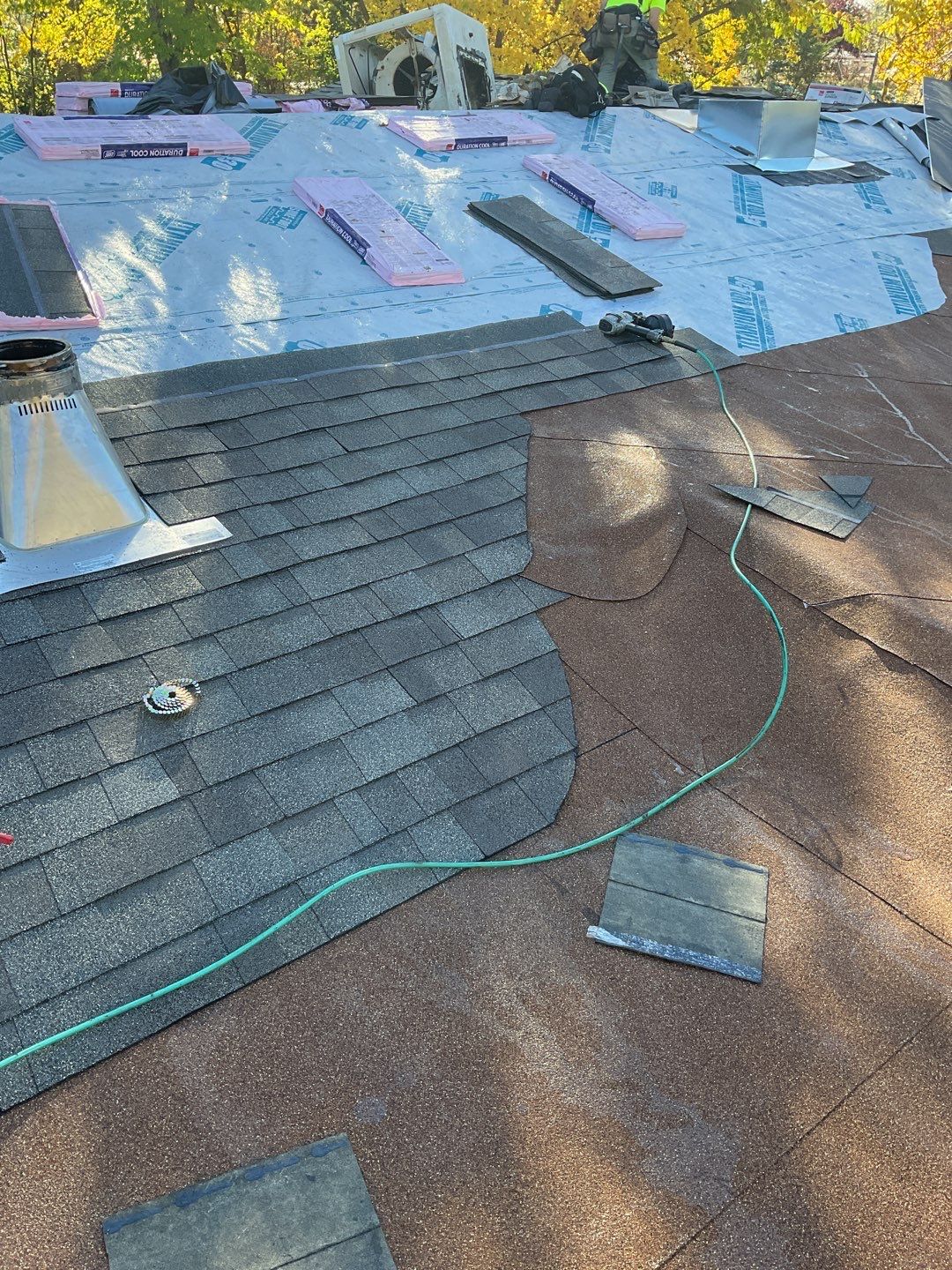 Residential Roofing Installation using Owens Corning Roofing Shingles by Byers Enterprises 