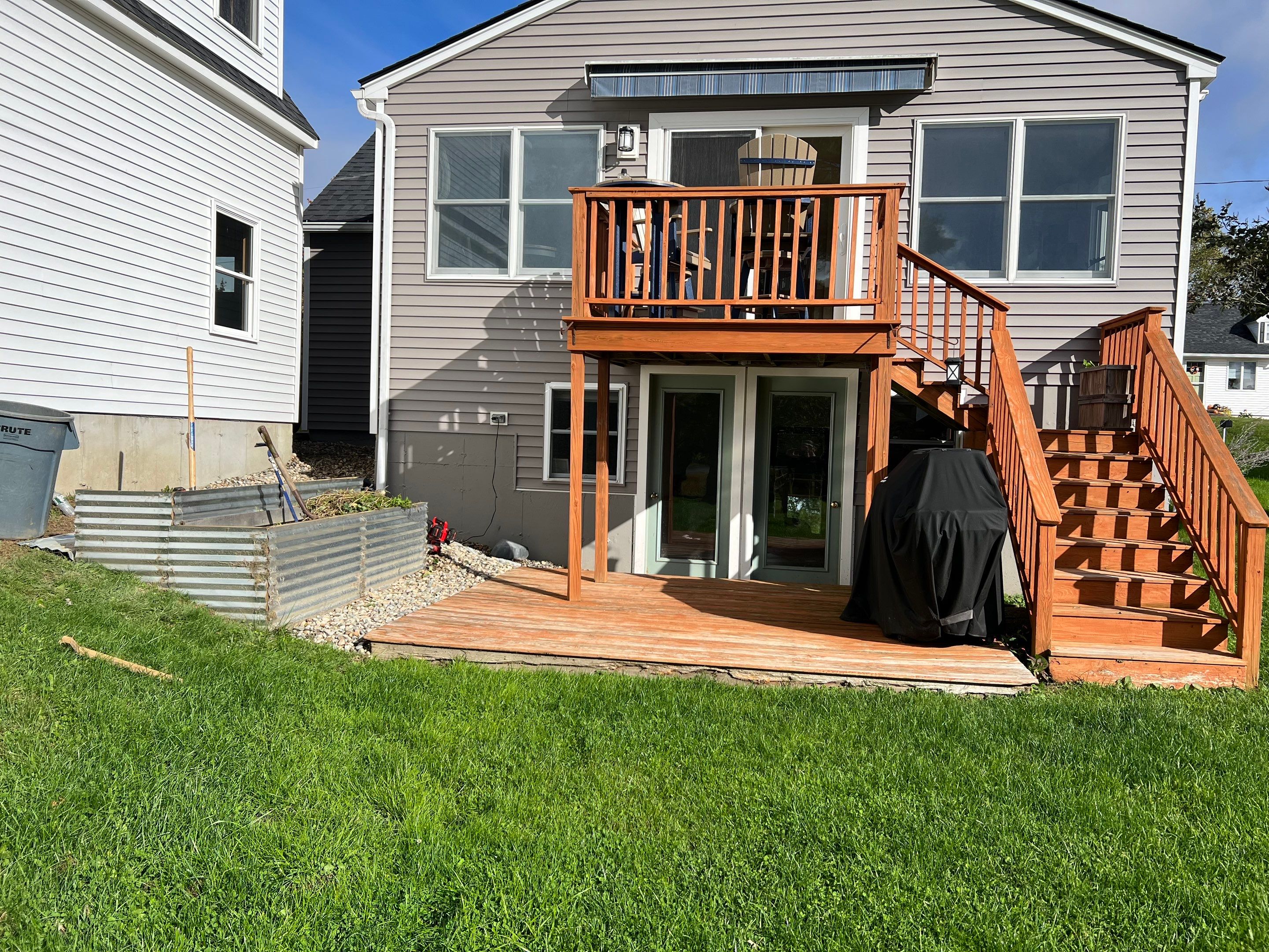 Who Needs a New Deck and Go Big!! Elliot Maine for the Win by Tall pine roofing