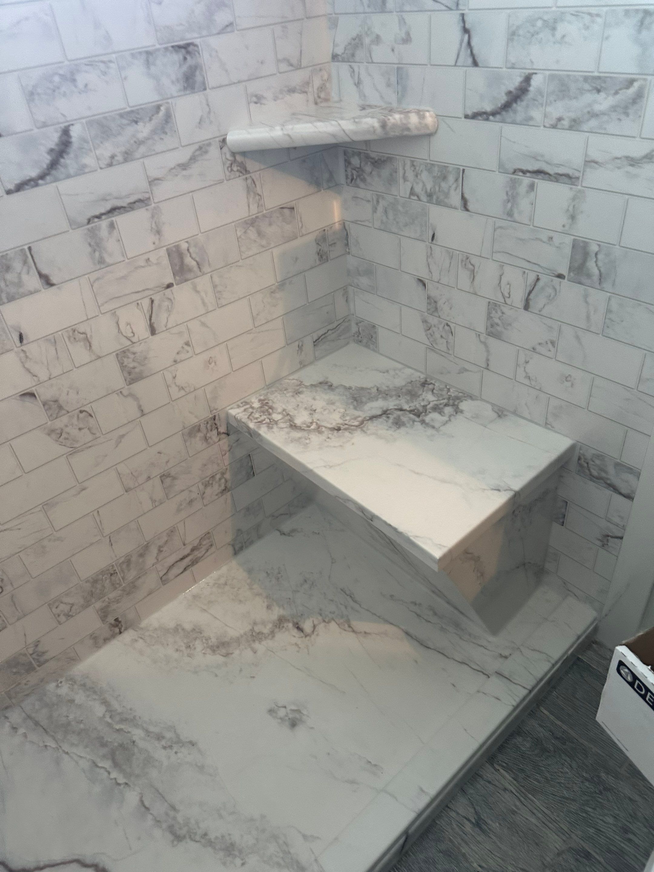 Tub to Walk in Shower and new vanity in Kyle by Lane Lauritsen - The Hill Country, Texas