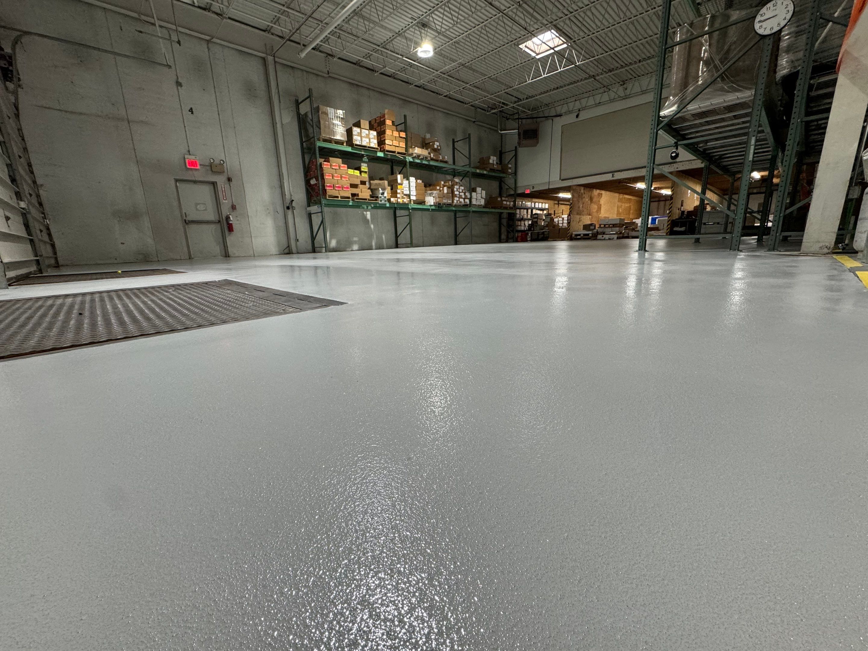 Neat Commercial Concrete Coating by Level 10 Coatings