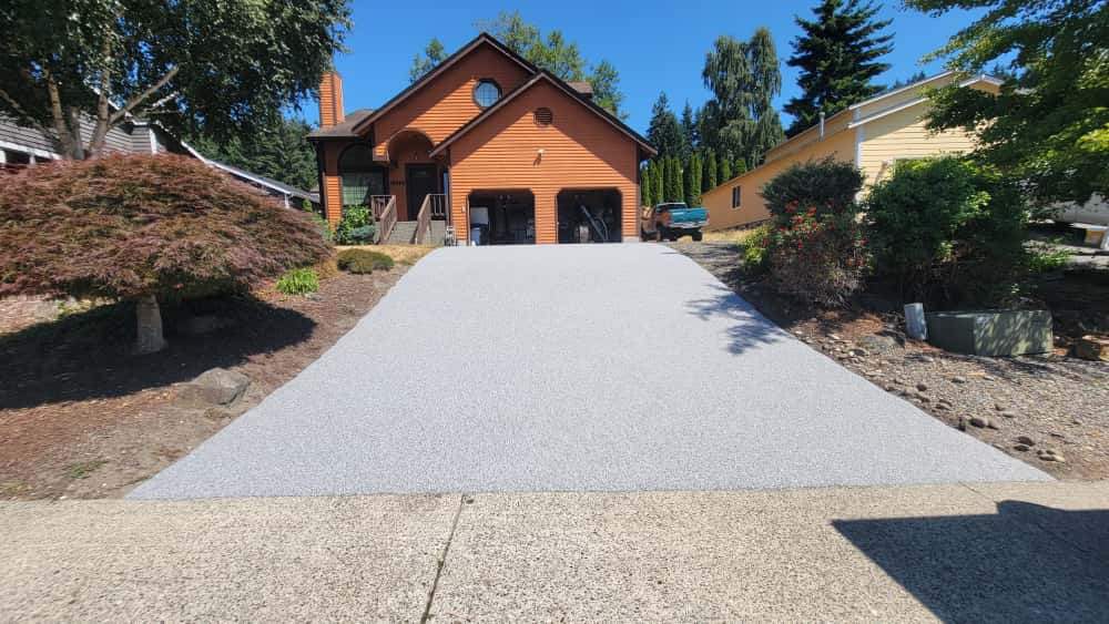 Steep Driveway Strength in Poseidon Vuba Stone by Concrete Coating Experts Inc.
