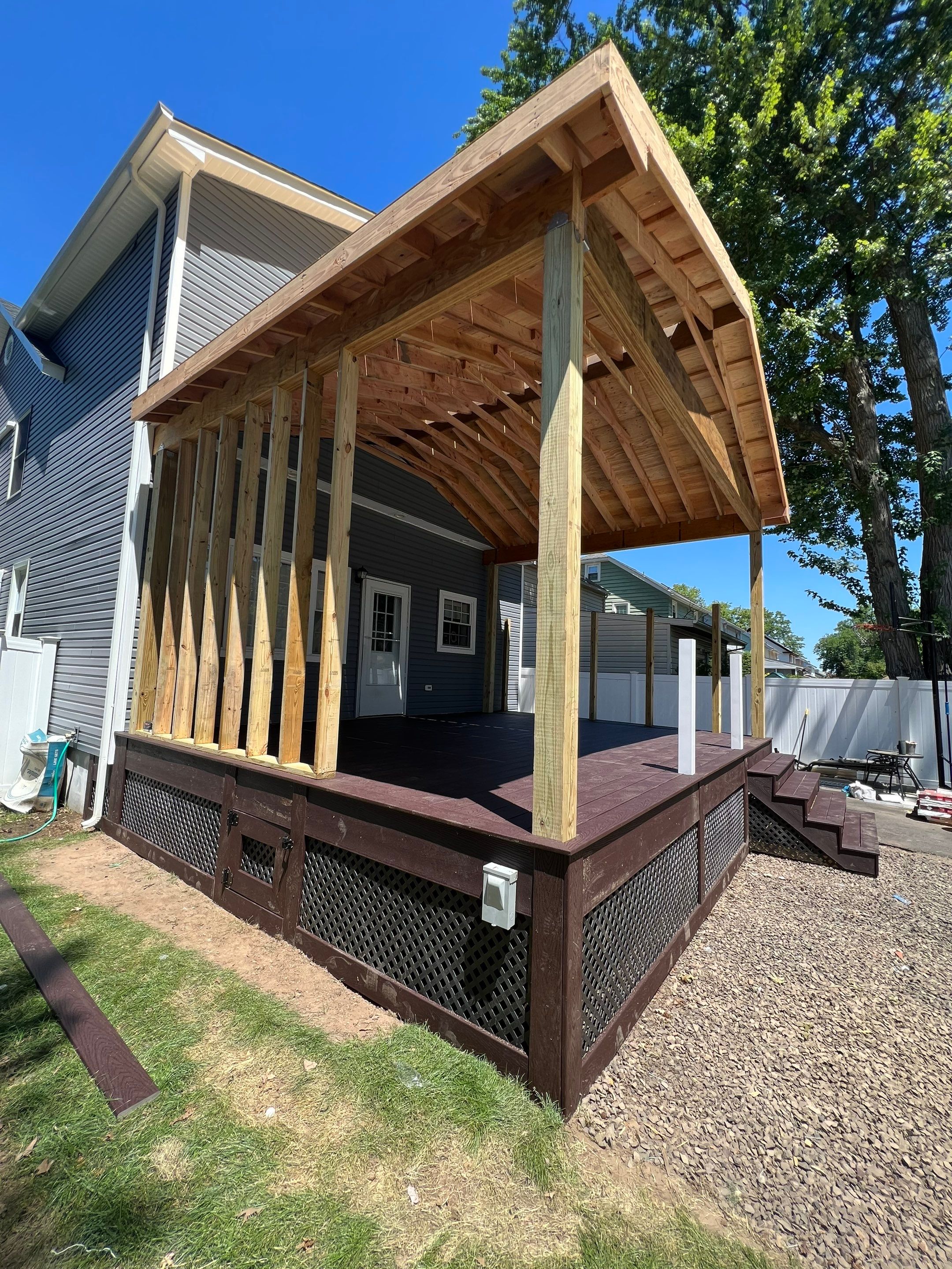 New Deck With Porch by deck guardian