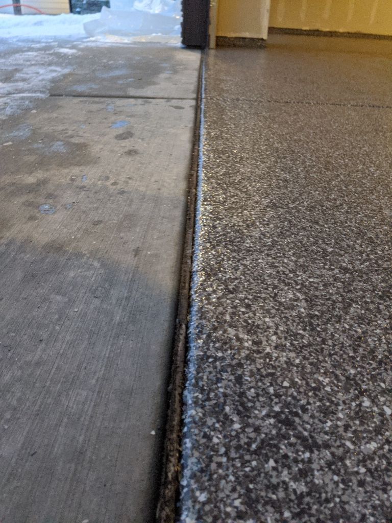 Garage Transformation using Silver Creek by Croc Coatings, LLC