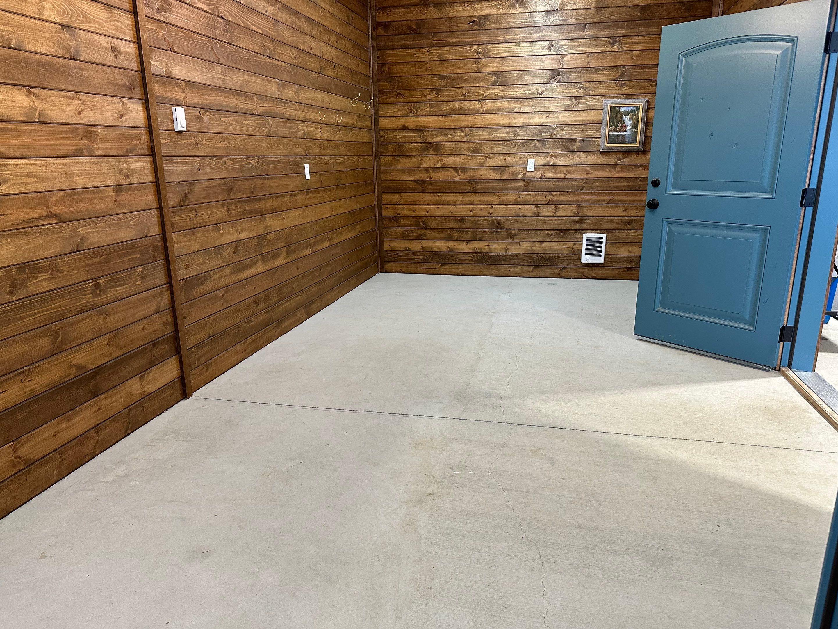 Tack Room TransFLOORmation using Pebble Beach by Croc Coatings, LLC