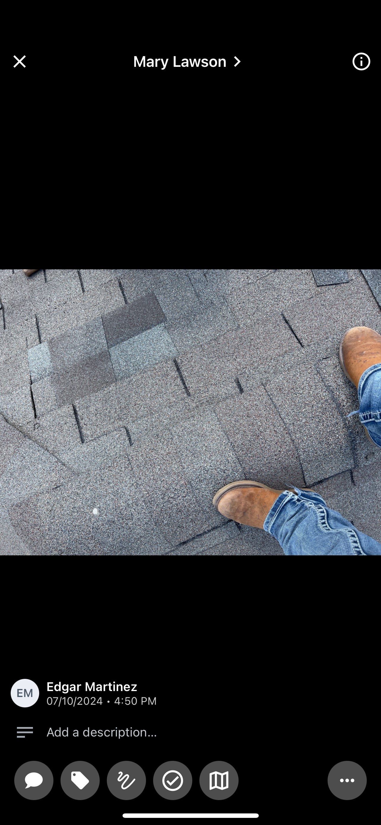 Hail Damage using Owen's Corning Duration (Lifetime) Shingles by Roof Repair Services LLC