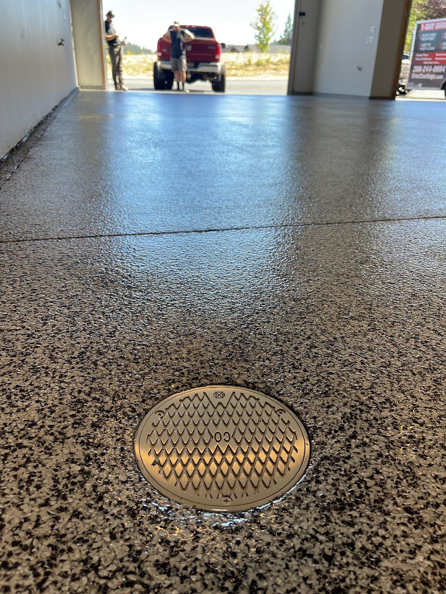 Garage Transformation using Domino by Croc Coatings, LLC