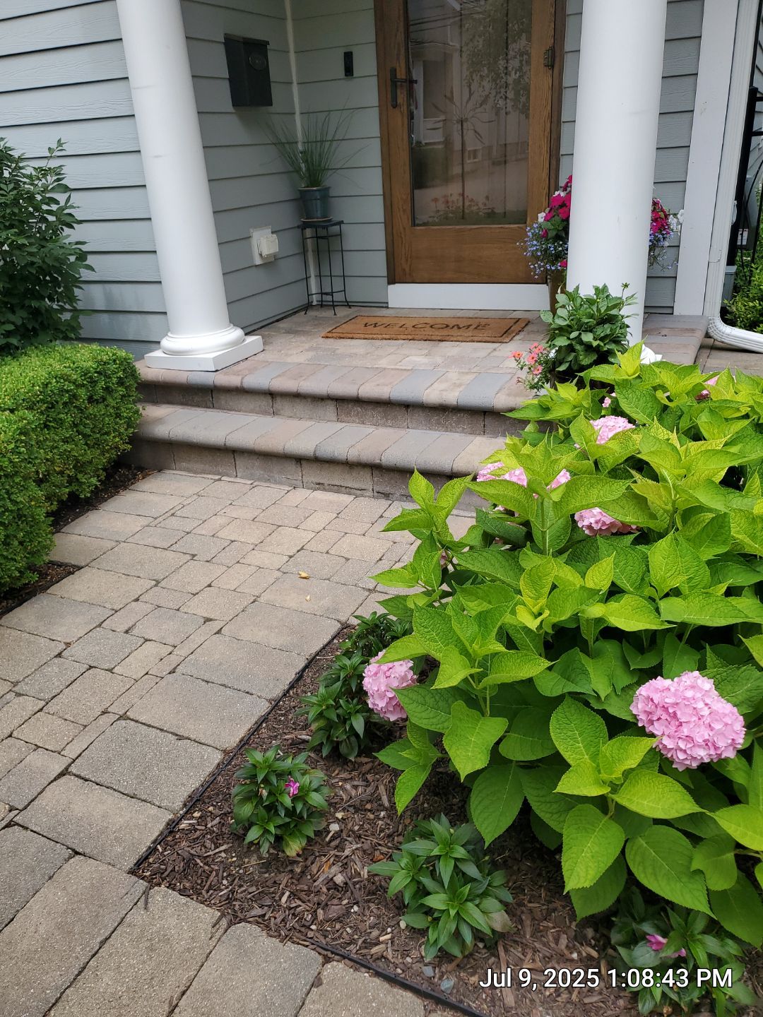Highland Park, Brick paver cleaning sanding and sealing   by Northern Power Washing LLC.