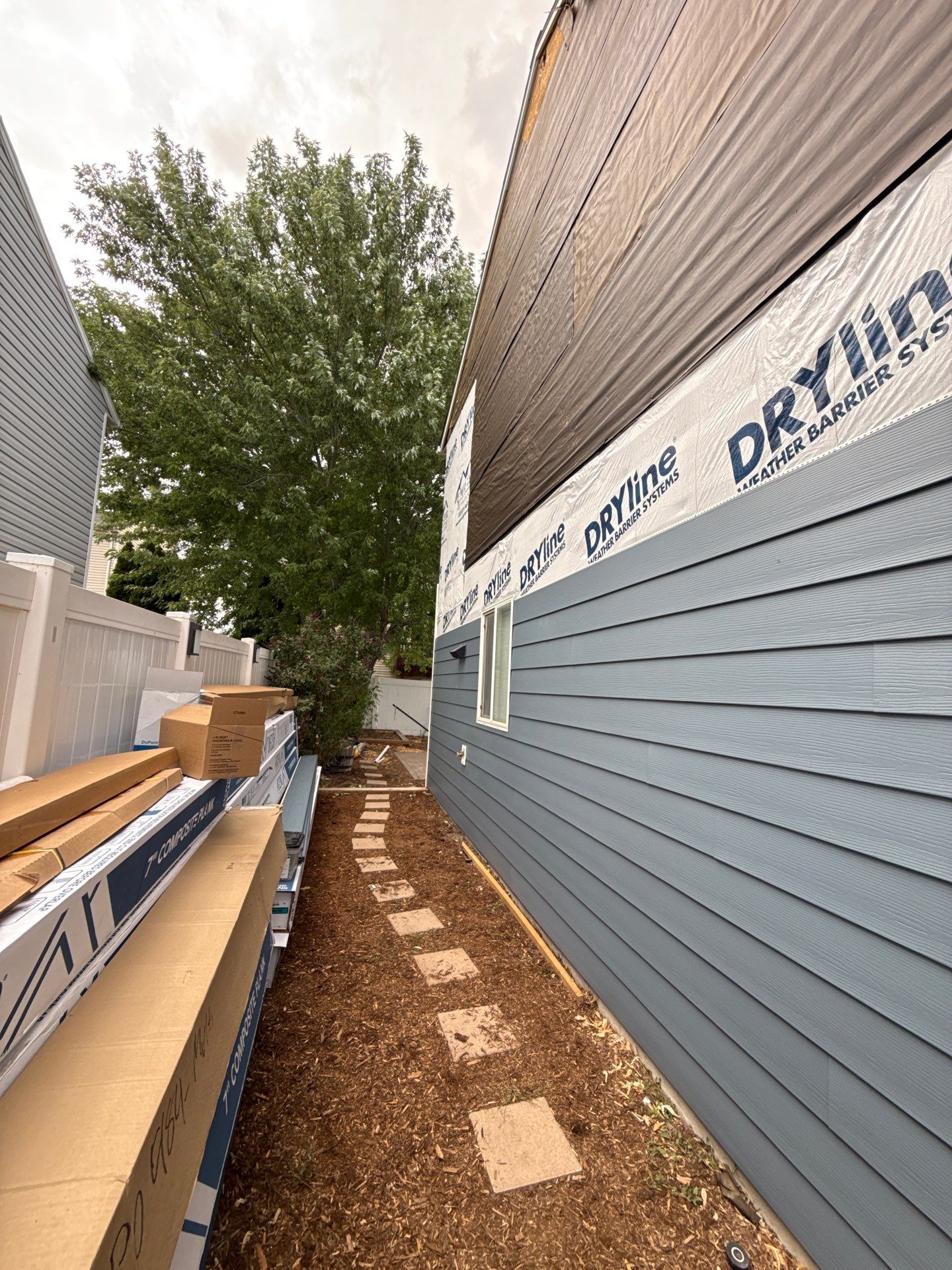 Project in Saratoga Springs by Master Rain Gutters.