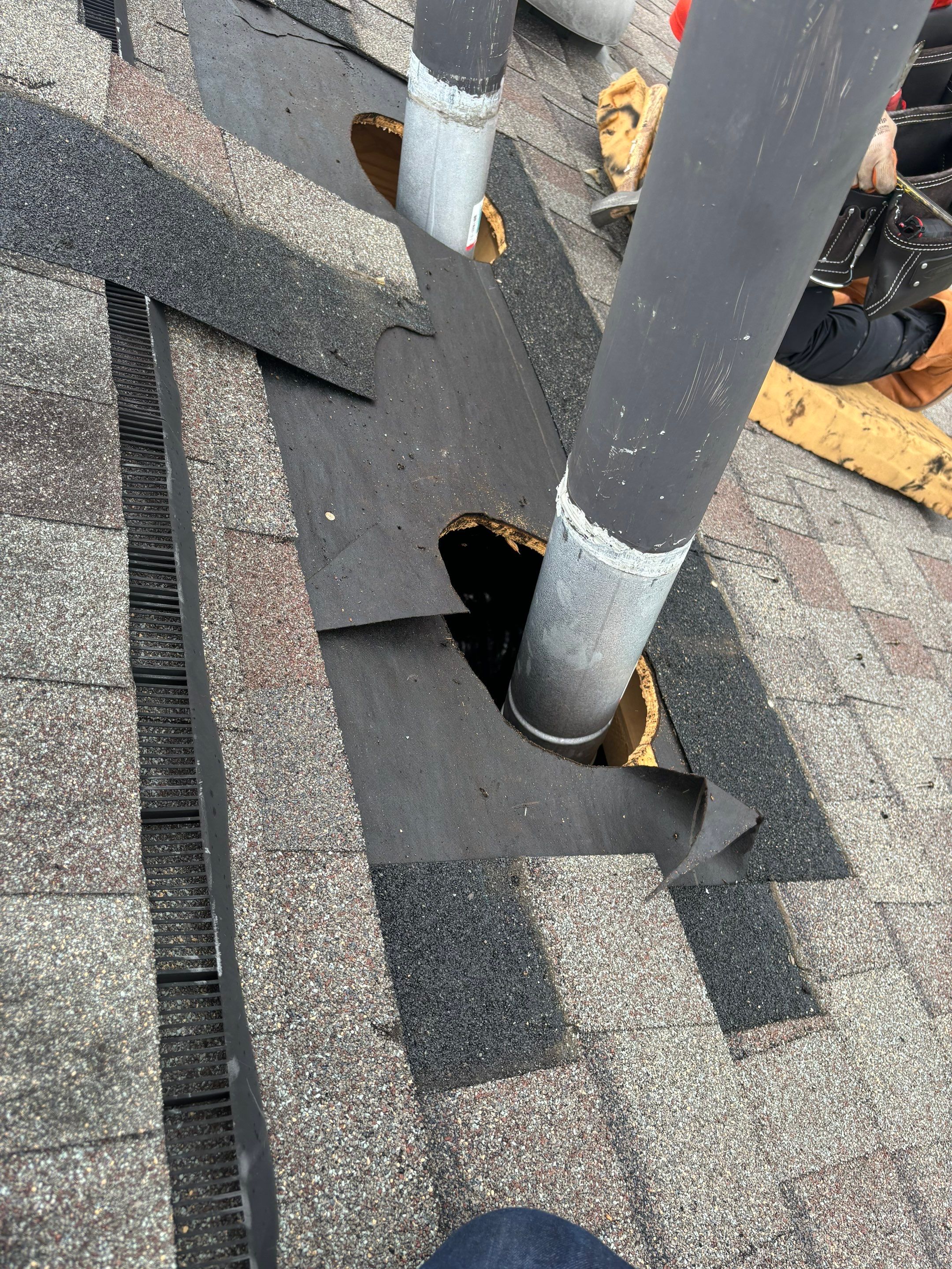 Hail Damage using Owen's Corning Duration (Lifetime) Shingles by Roof Repair Company