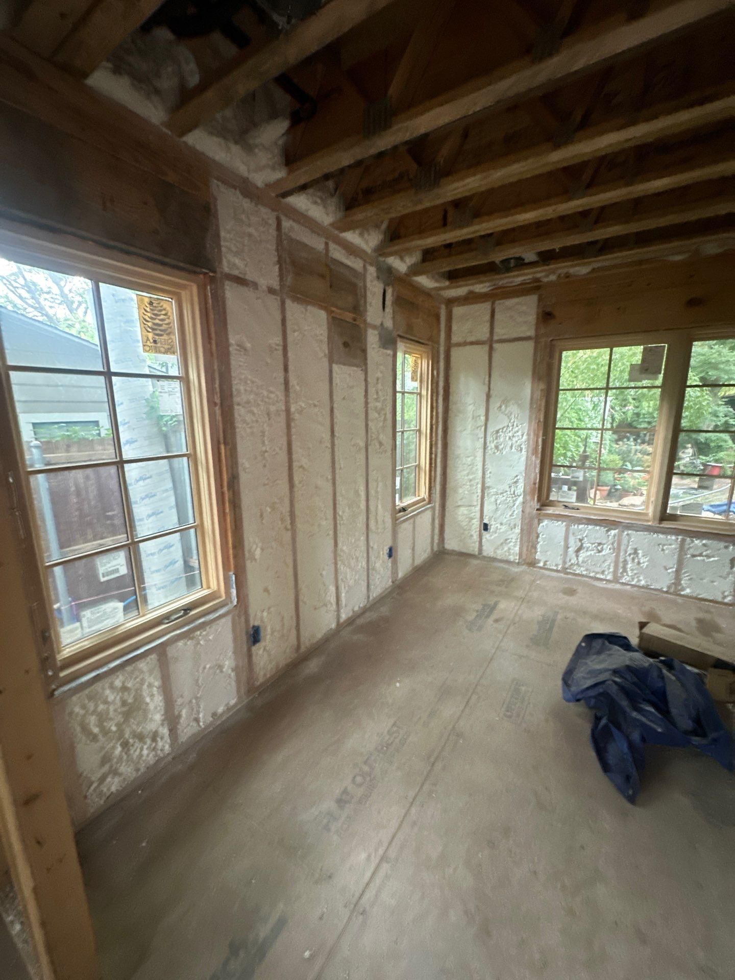 We spray foamed this beautiful and very unique custom home in Dallas by Apex Insulation Solutions