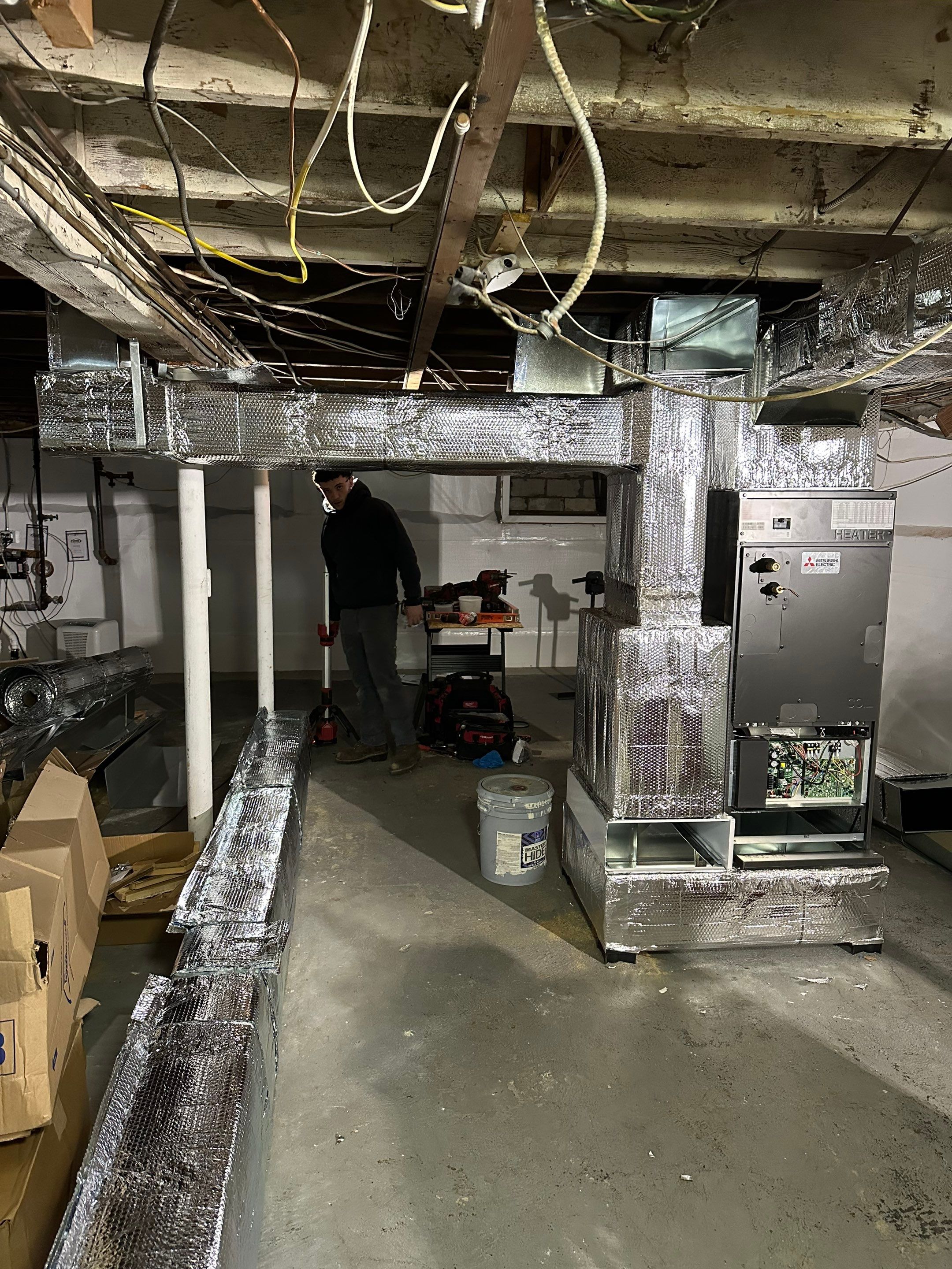 Heat Pump Installation using Mitsubishi by Ocean State Air Solutions