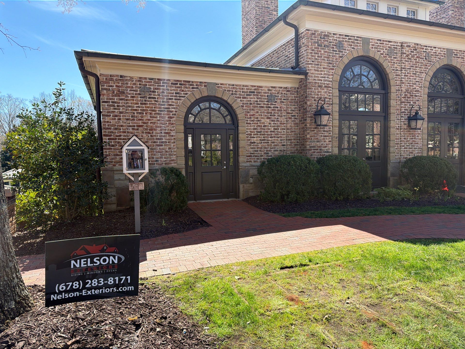 Alpharetta, GA Trex Deck Floor Resurface, Steel Railing Install, and Metal Roof Replacement by Nelson Exteriors 
