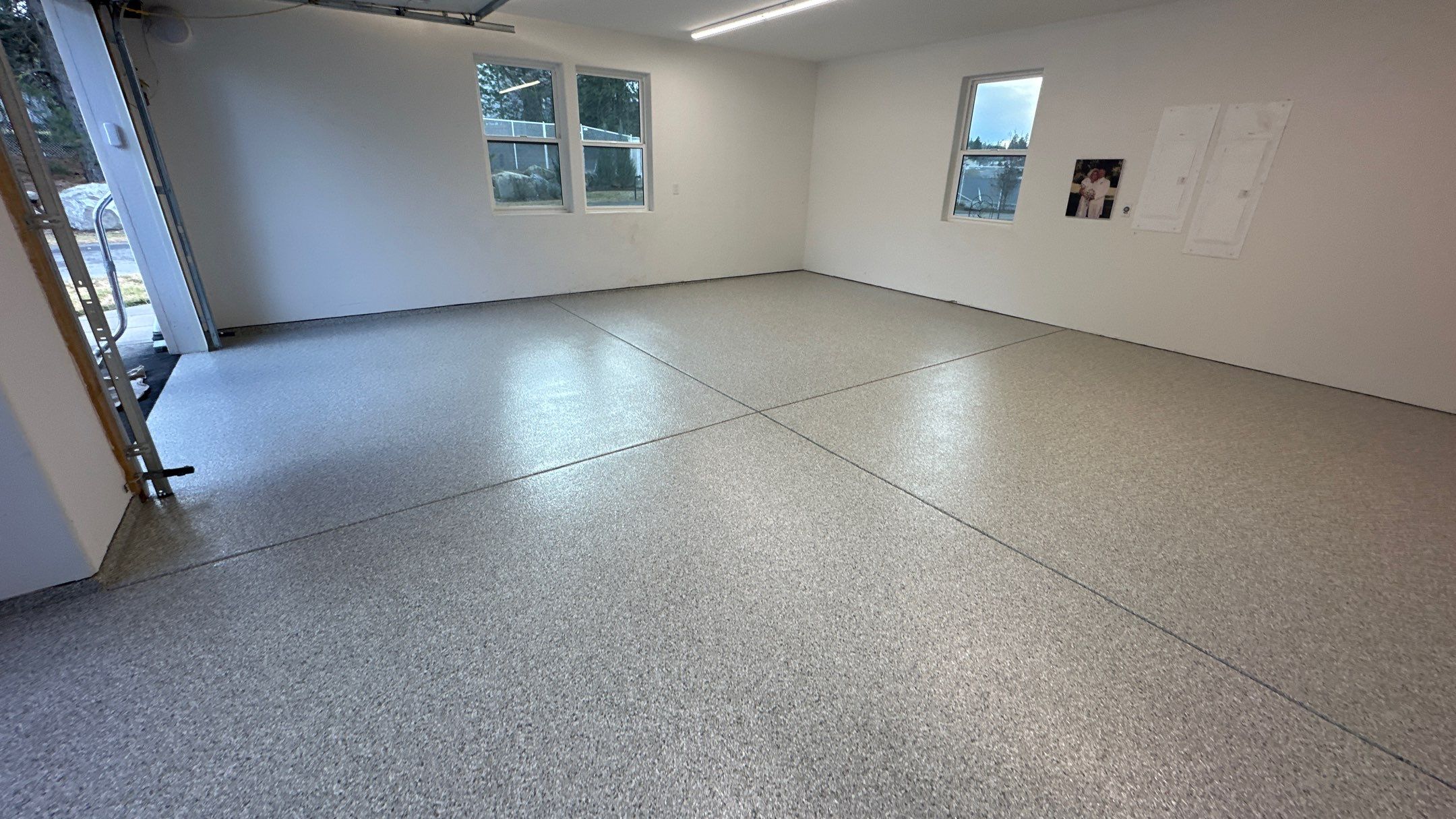 Garage Transformation using Mt Everest by Croc Coatings, LLC