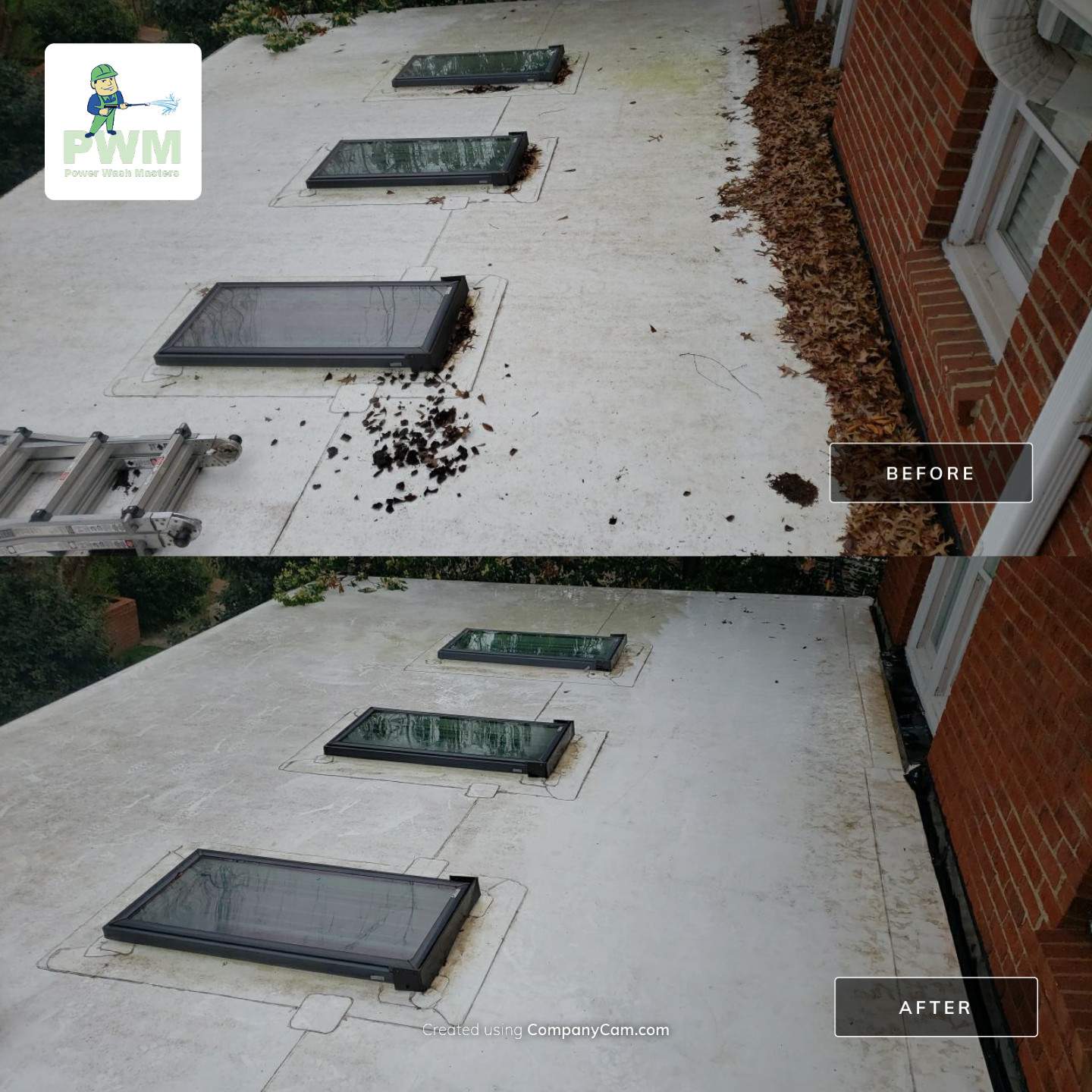 Gutter Cleaning using cleaner by Power Wash Masters LLC