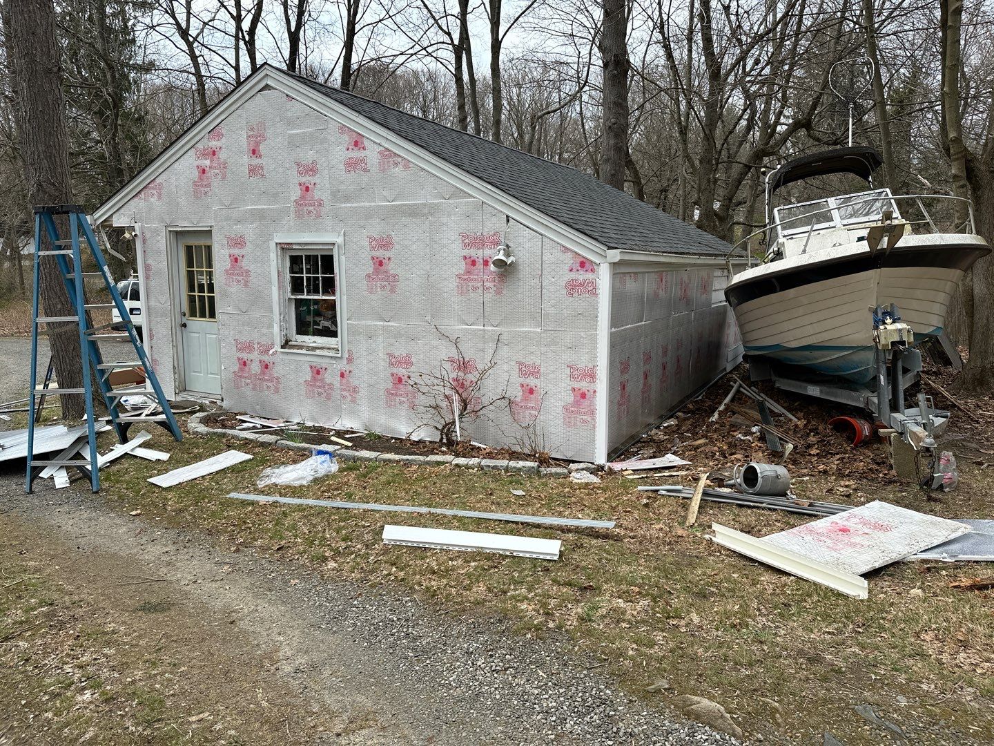 Siding Installation using Certainteed Cedar Impressions Sterling Gray by A Plus Exterior