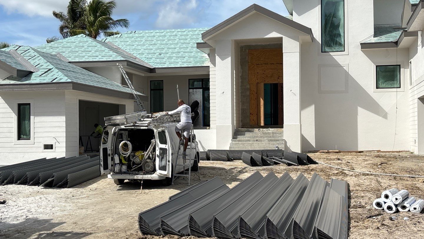Residential New Construction Metal Installation in Fort Myers by International Roofing
