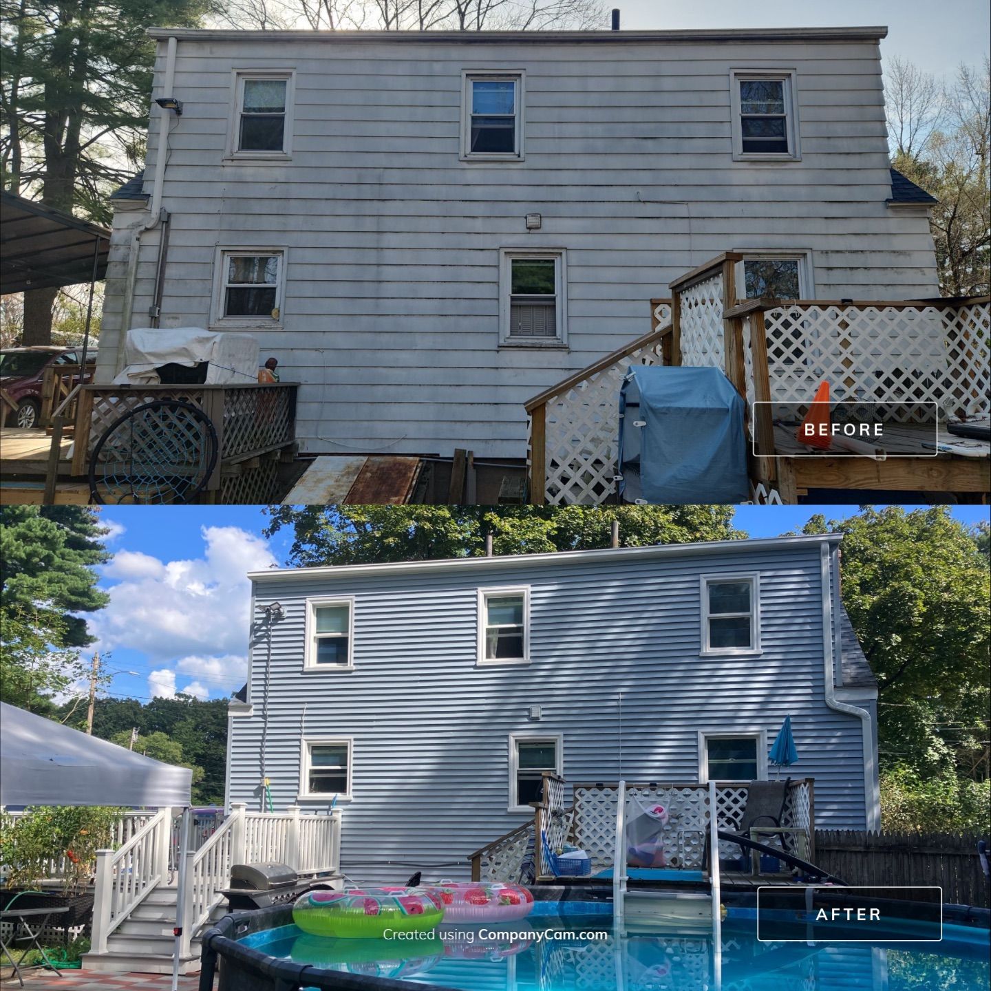 Siding using Cert. Monogram D/4 Clapboard, Oxford Blue by DiGiorgi Roofing and Siding Inc