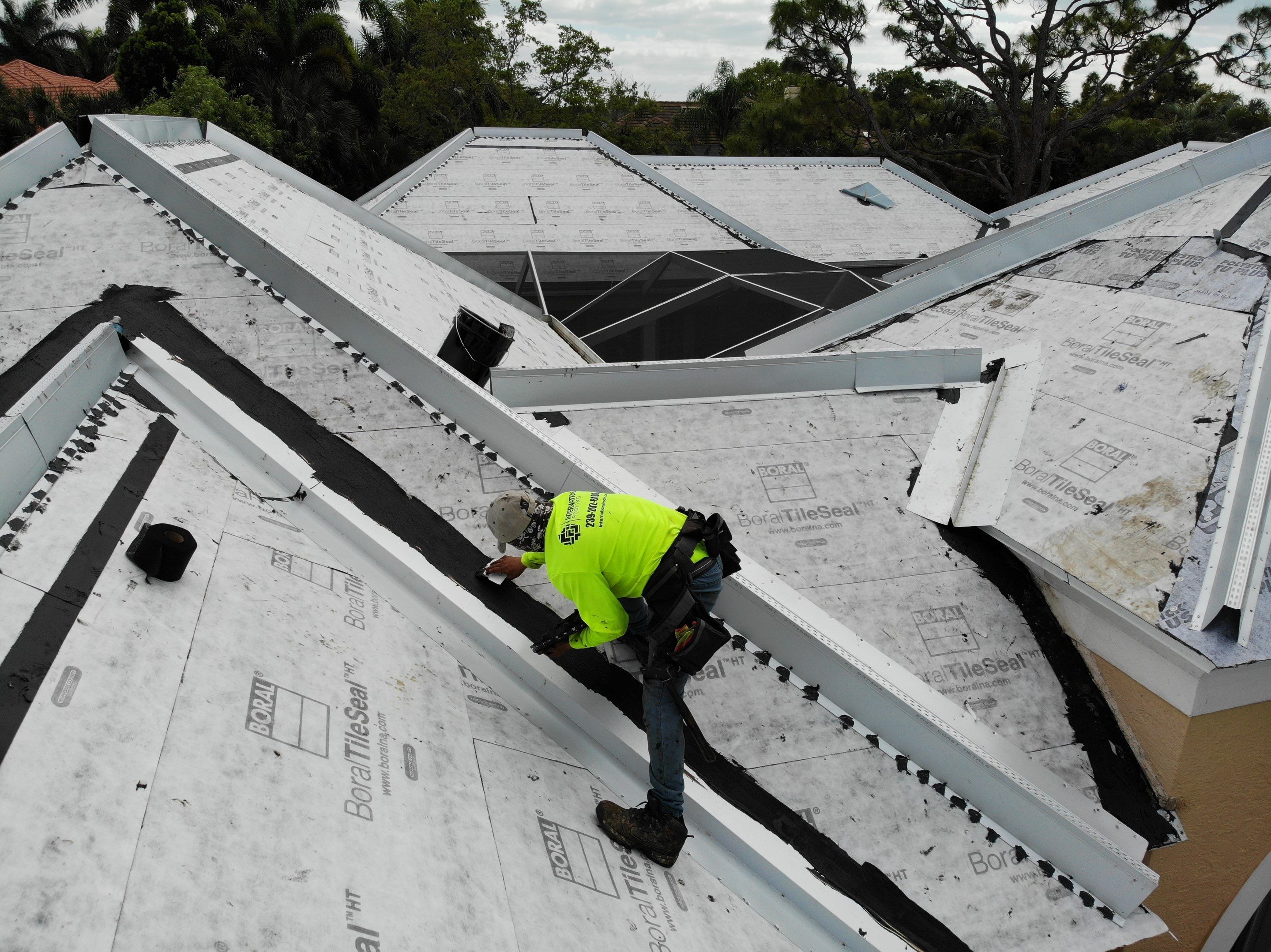 Residential Roofing Installation using Eagle Concrete Tile in Bonita Springs by International Roofing