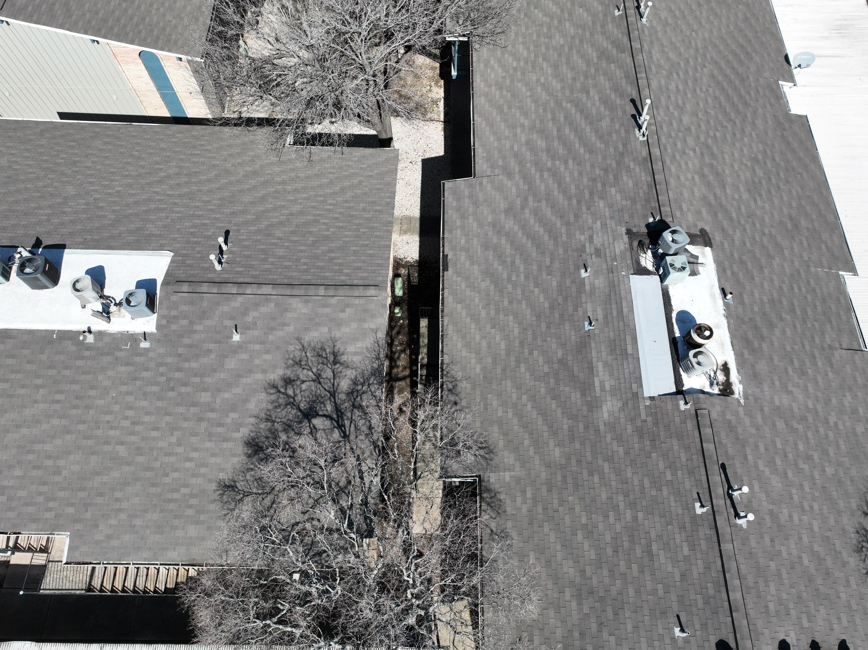 Commercial Roof Inspection using Drone Inspection by Premier Roofing and Contracting