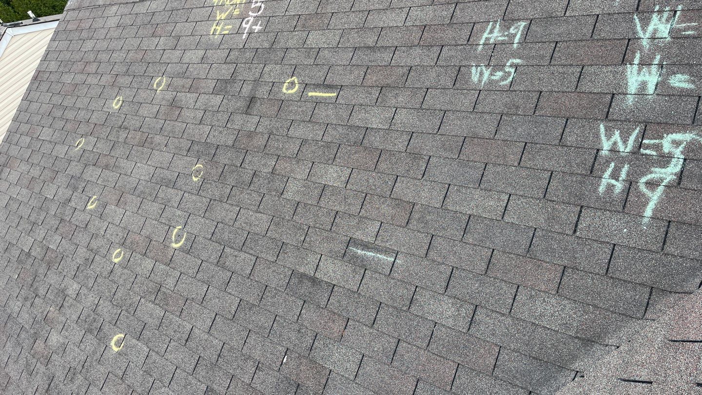 Roof replacement and interior repair by hail and wind damage by Just Brilliant Restoration JBR