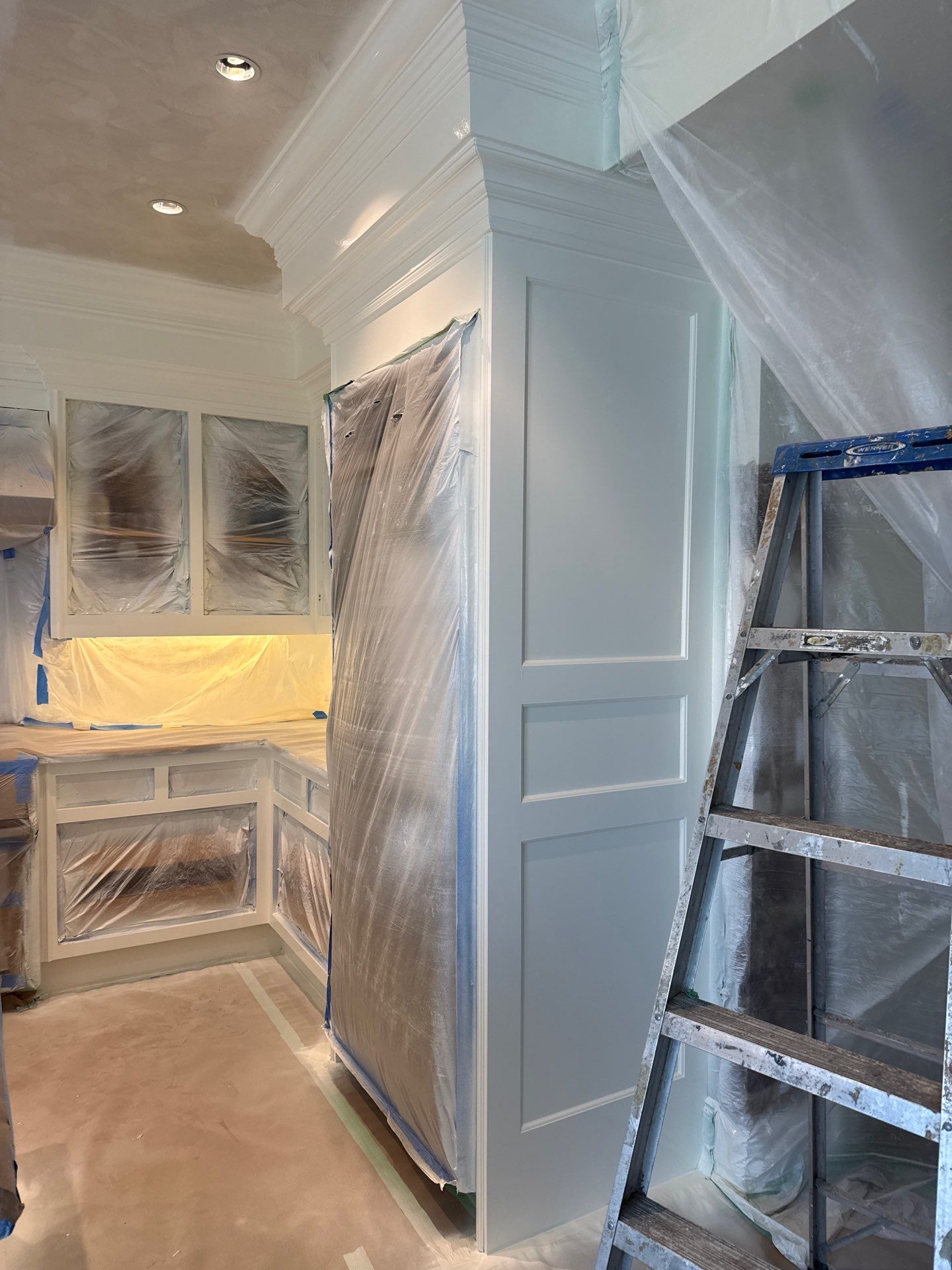 Water Damage Repairs in Luxury Kitchen and Primary Bathroom by Fox Hill Luxury Real Estate Services