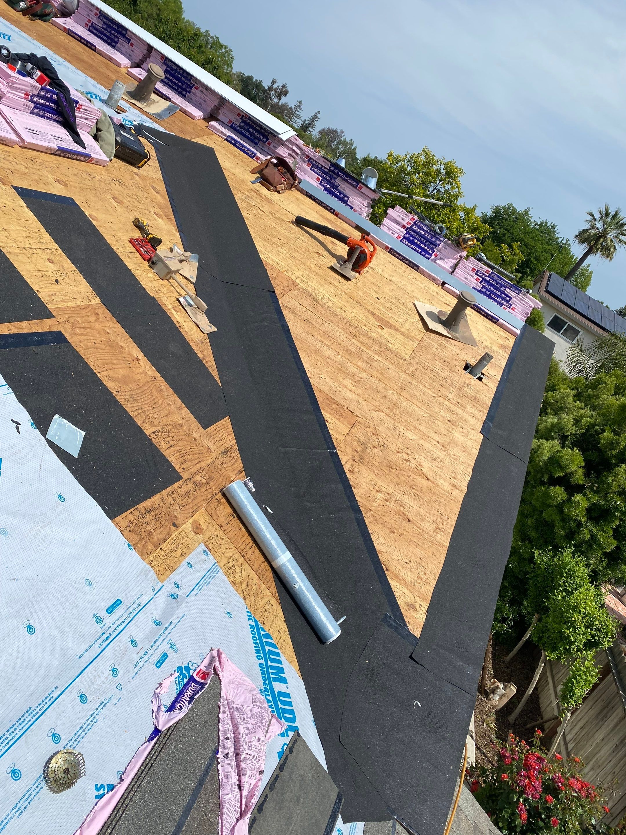 Residential Roofing Installation using Owens Corning Roofing Shingles by Byers Enterprises 