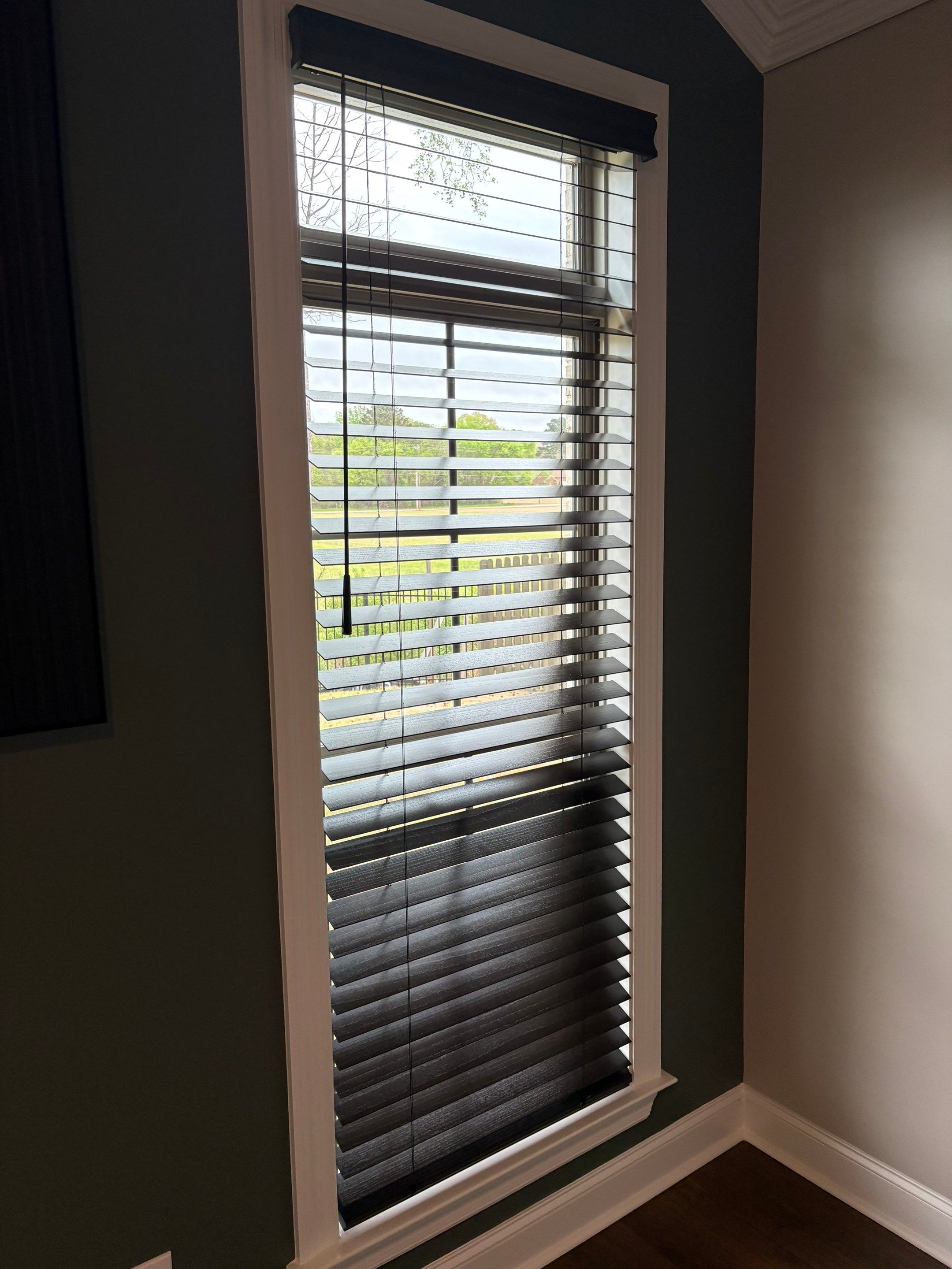 Real and Faux Wood Blinds Project in Madison by Blinds and Borders