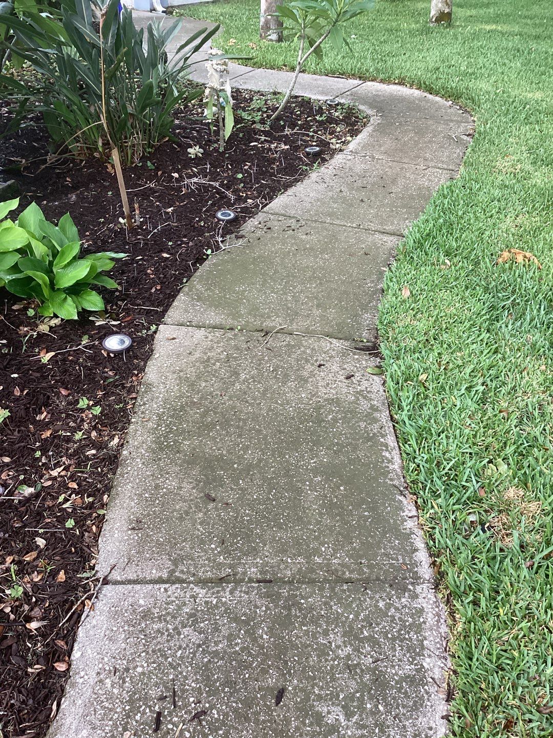 Driveway and Garage using Tidal Wave by Amvet concrete coatings llc