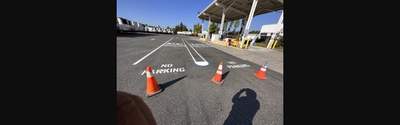 David | Striping Parking Lot, Asphalt Project 