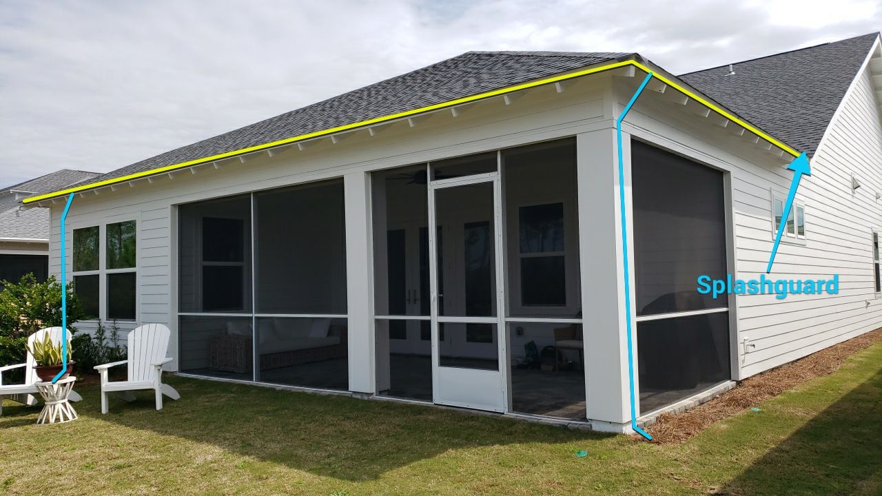 Gutter Installation Using White K-Style Aluminum Seamless Gutters by Gutter Professors